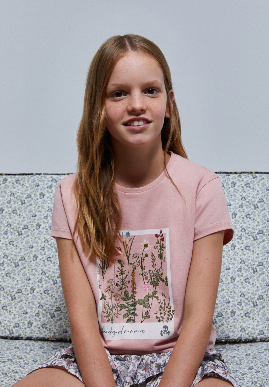 FOIL FLORAL T-SHIRT
