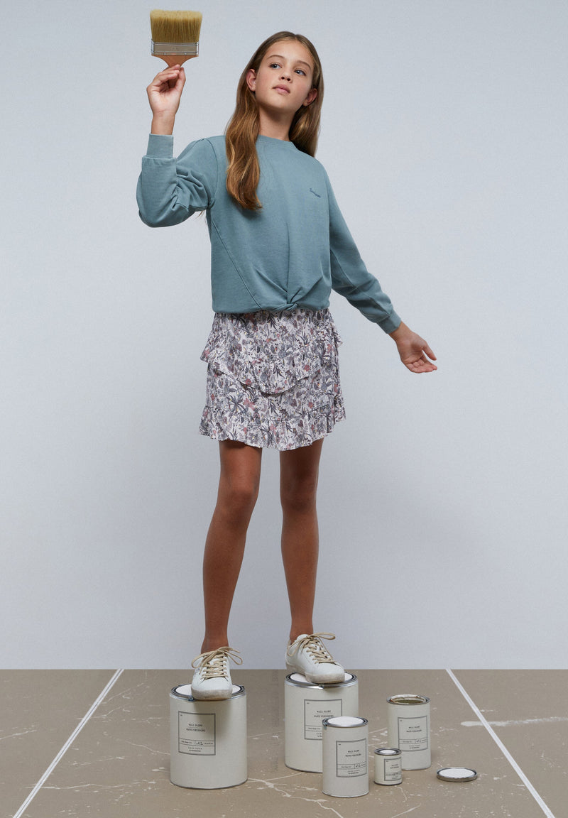 FRONT KNOT SWEATSHIRT