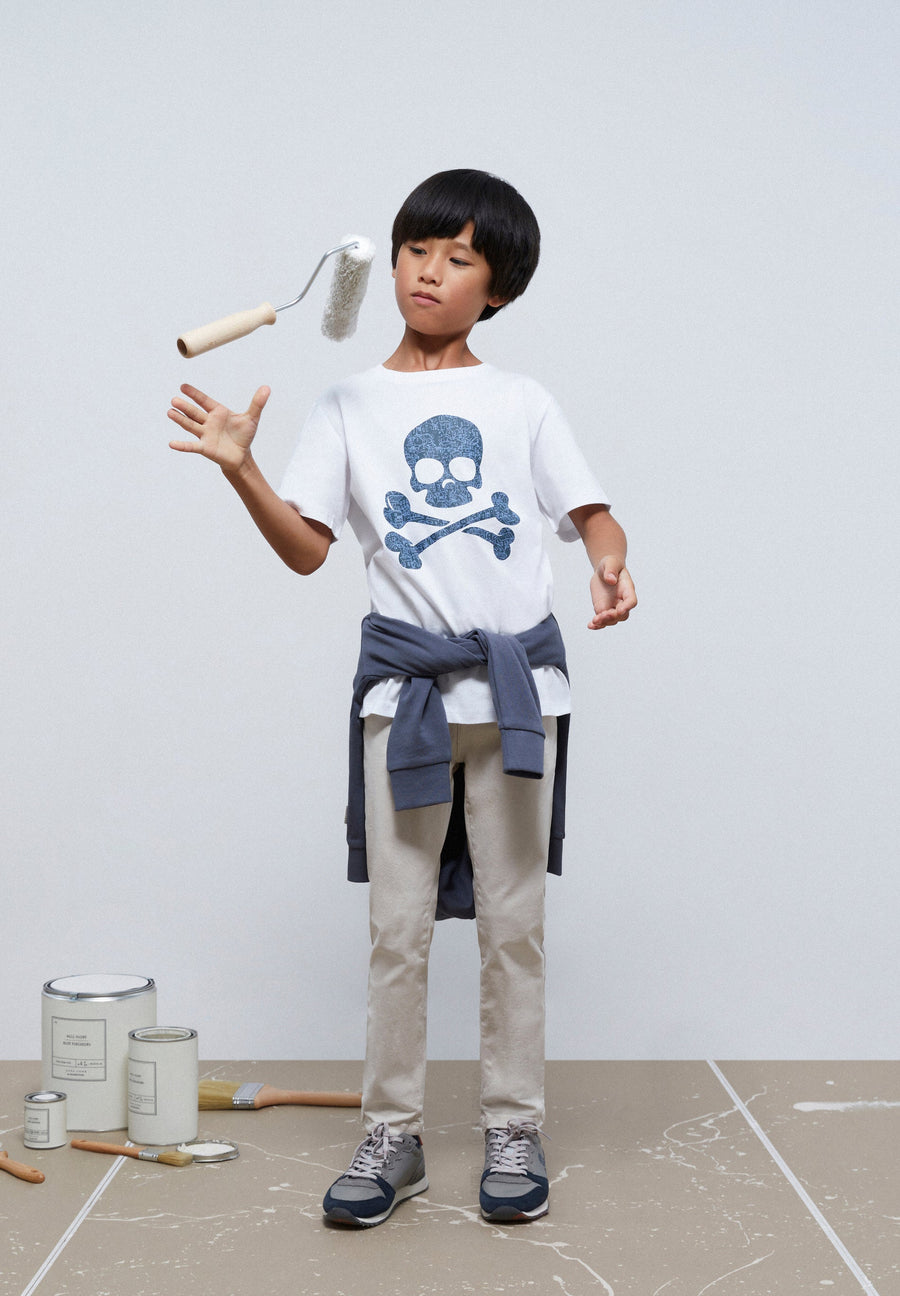 PRINTED SKULL T-SHIRT