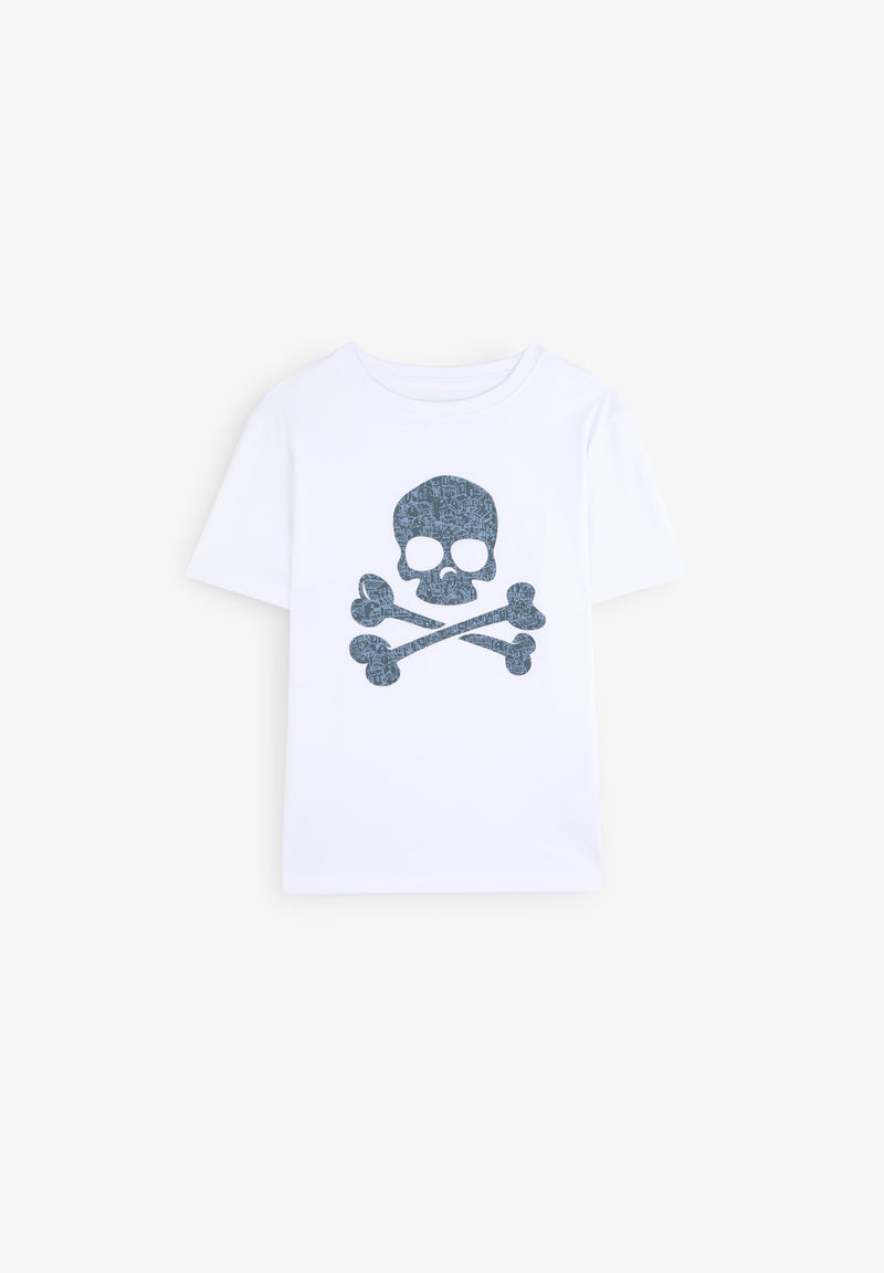 PRINTED SKULL T-SHIRT