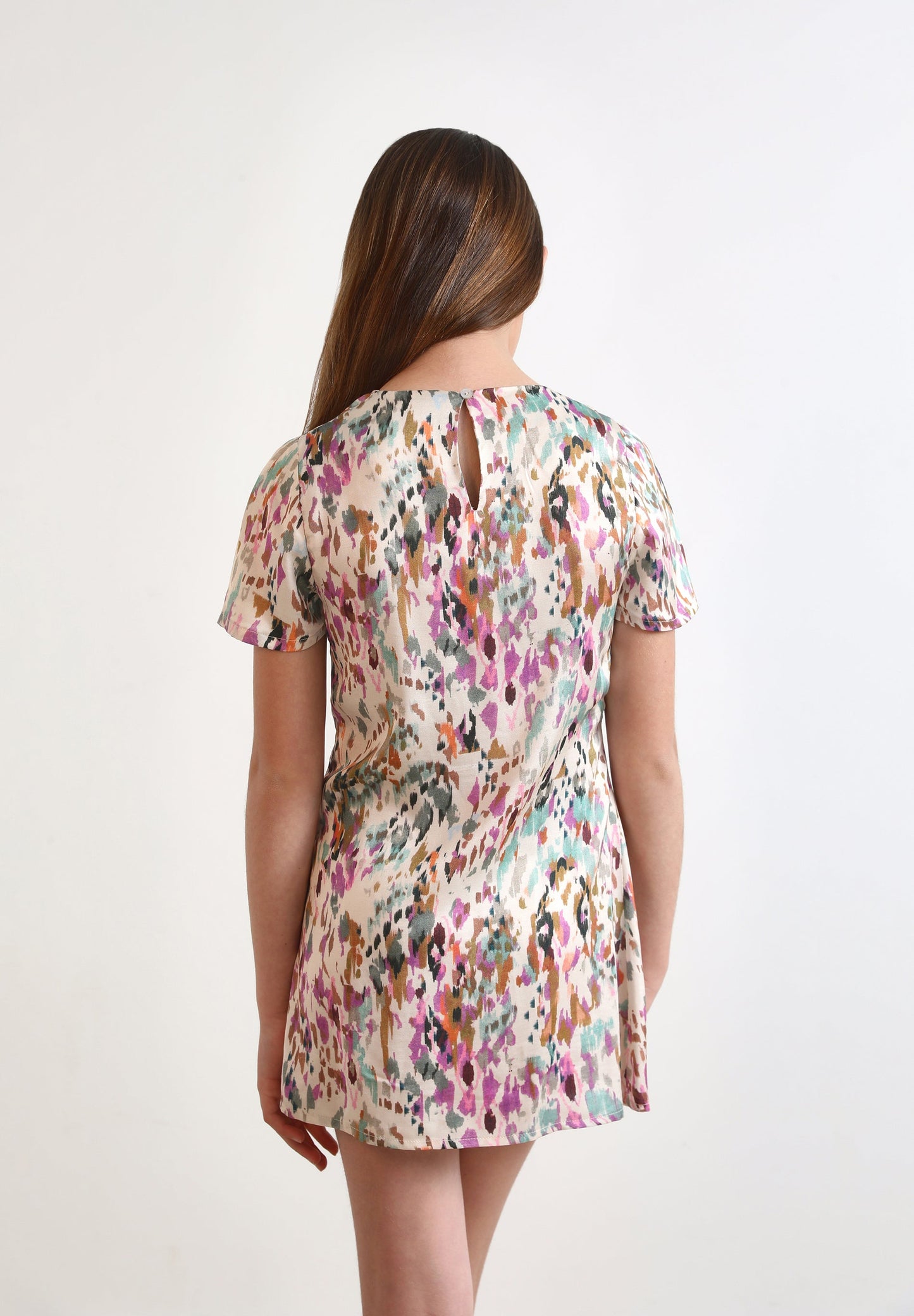 PRINT DRESS WITH KNOT