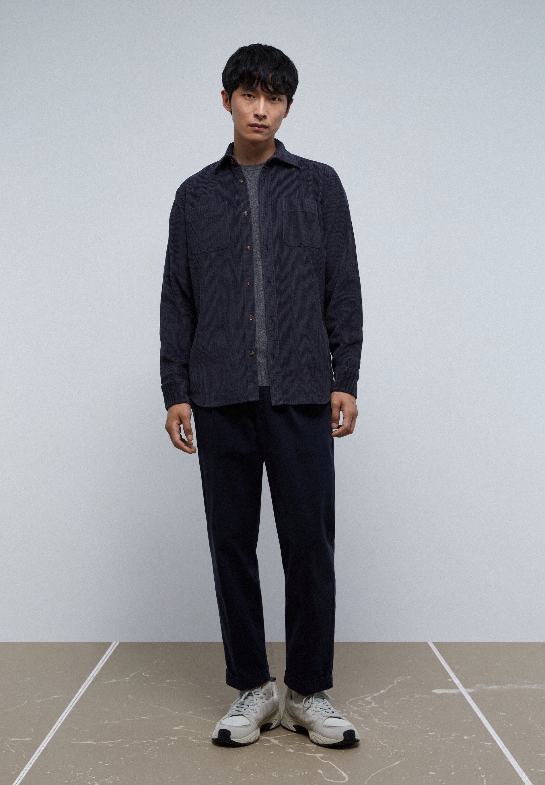 CORDUROY OVERSHIRT WITH POCKETS
