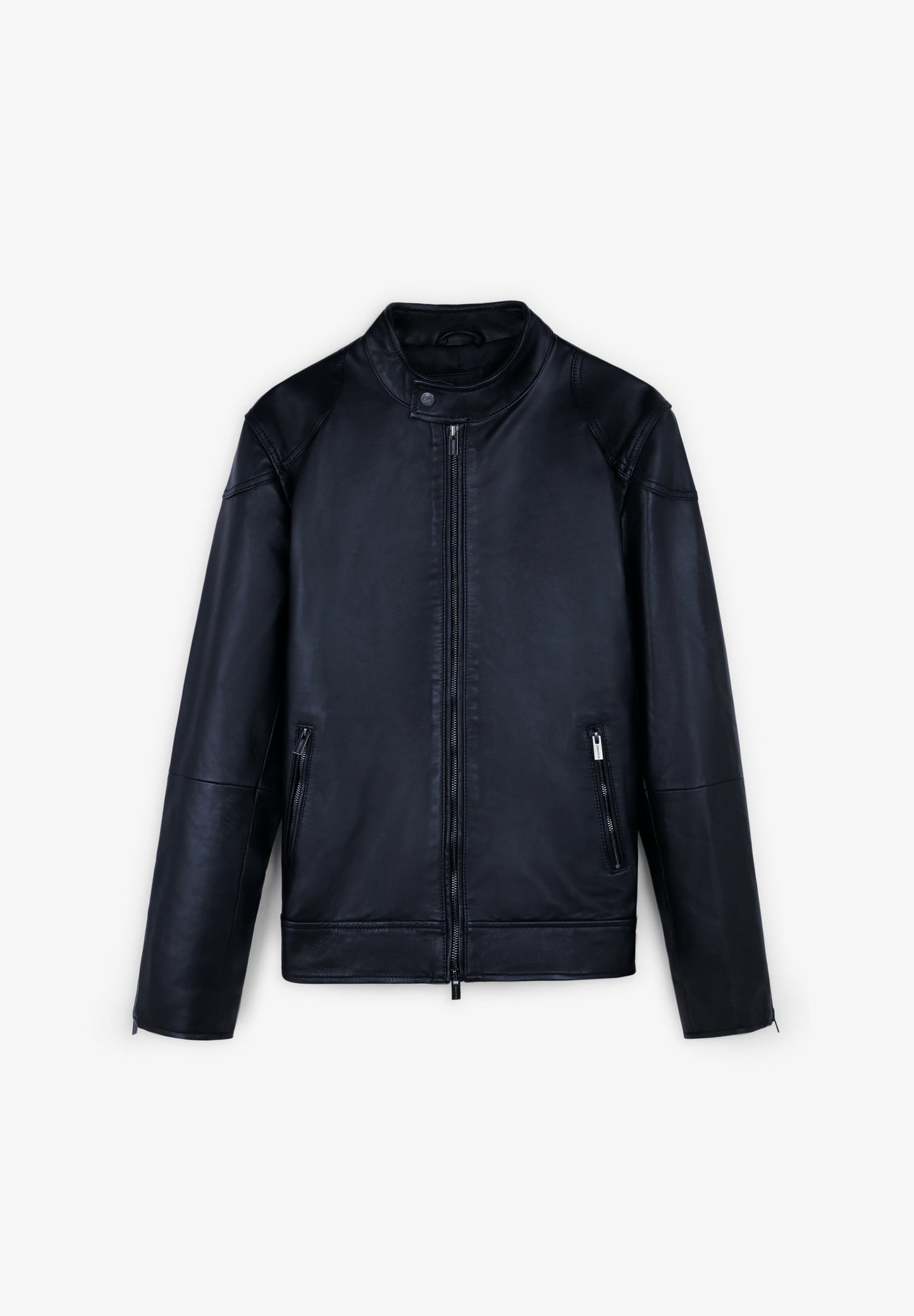 LEATHER BIKER JACKET