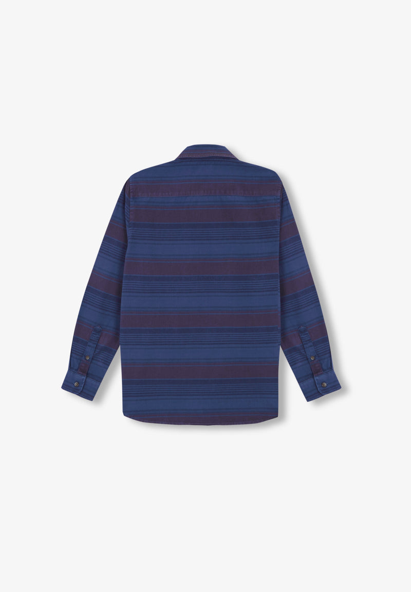 STRIPED DENIM SHIRT