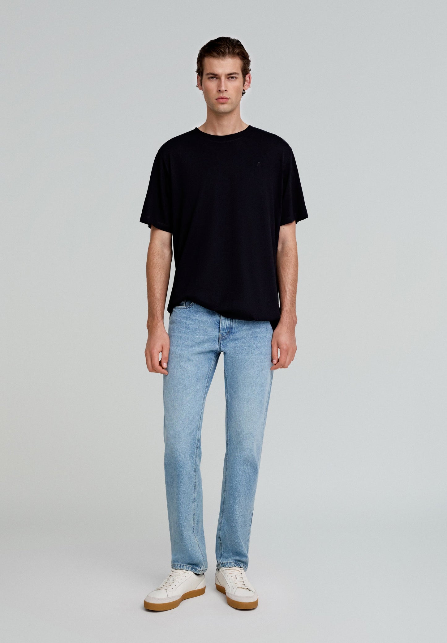 RELAXED FIT SKULL BASIC T-SHIRT