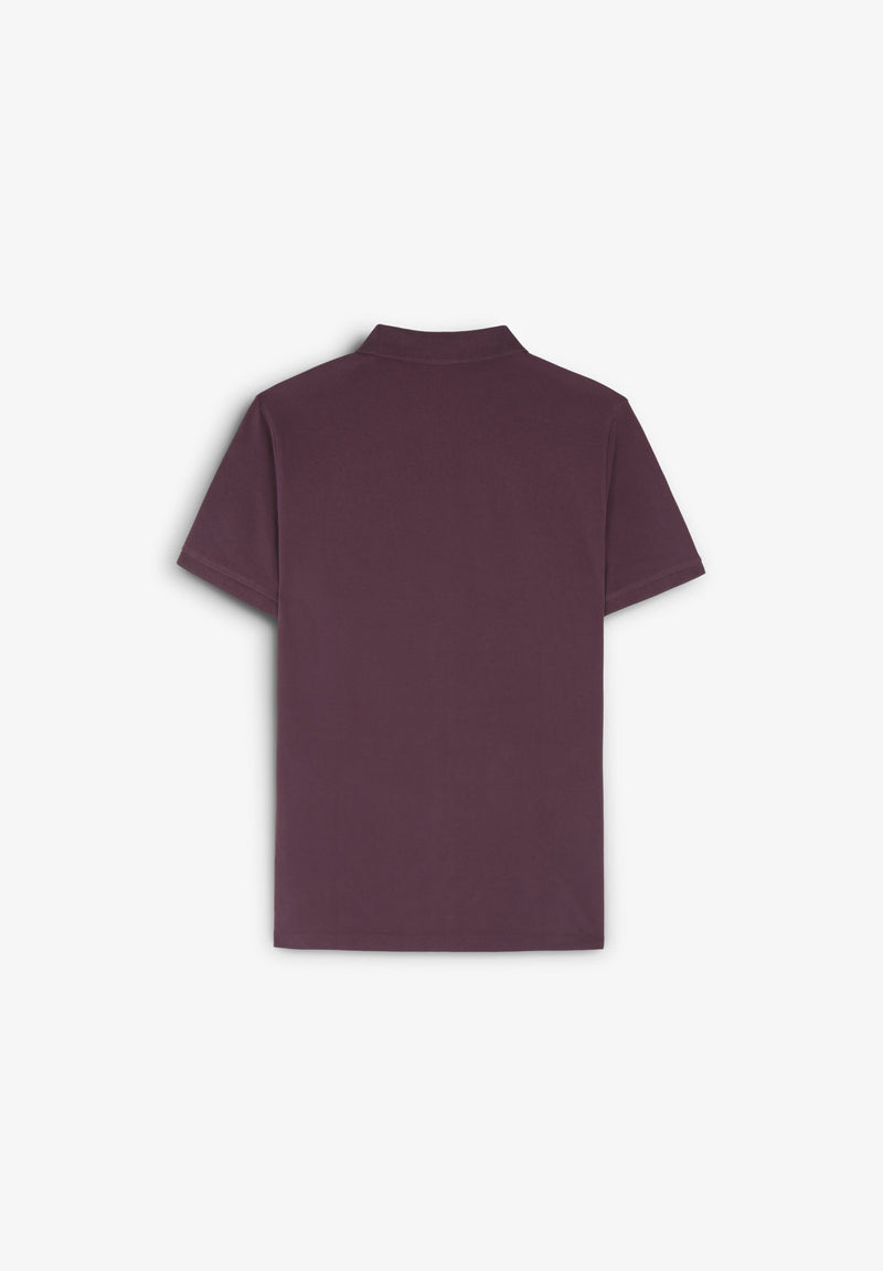 BASIC POLO SHIRT WITH SKULL DETAIL