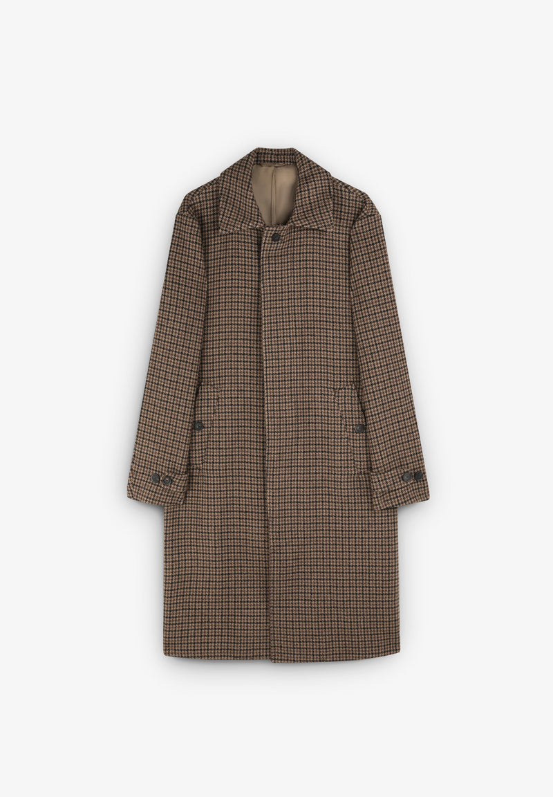 ストレート S houndstooth 茶　ブラウン　brown チェック