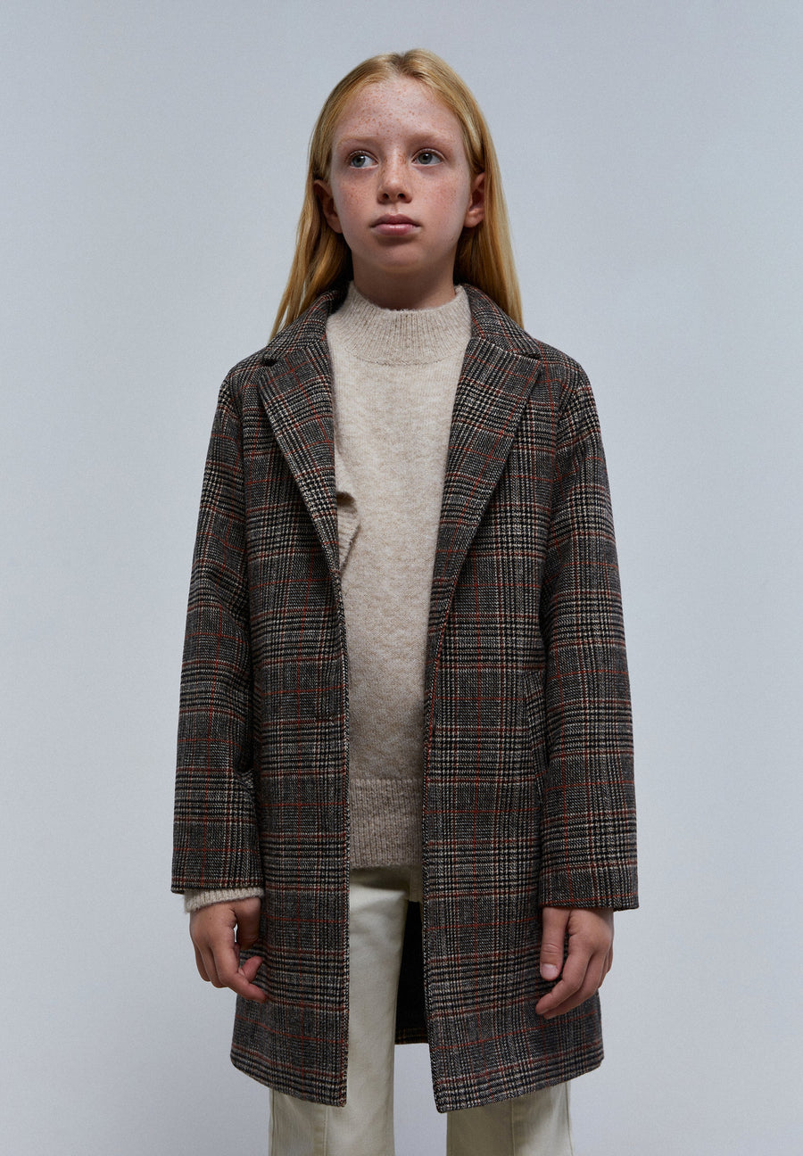CHECK CLOTH COAT