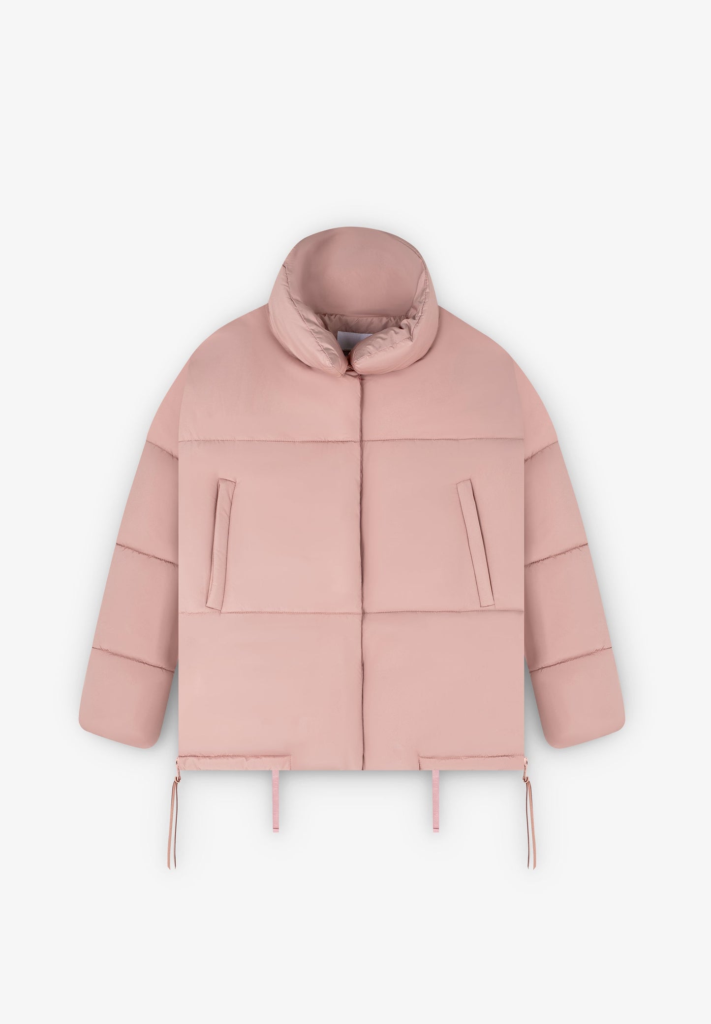 PUFFER COAT WITH HIGH COLLAR