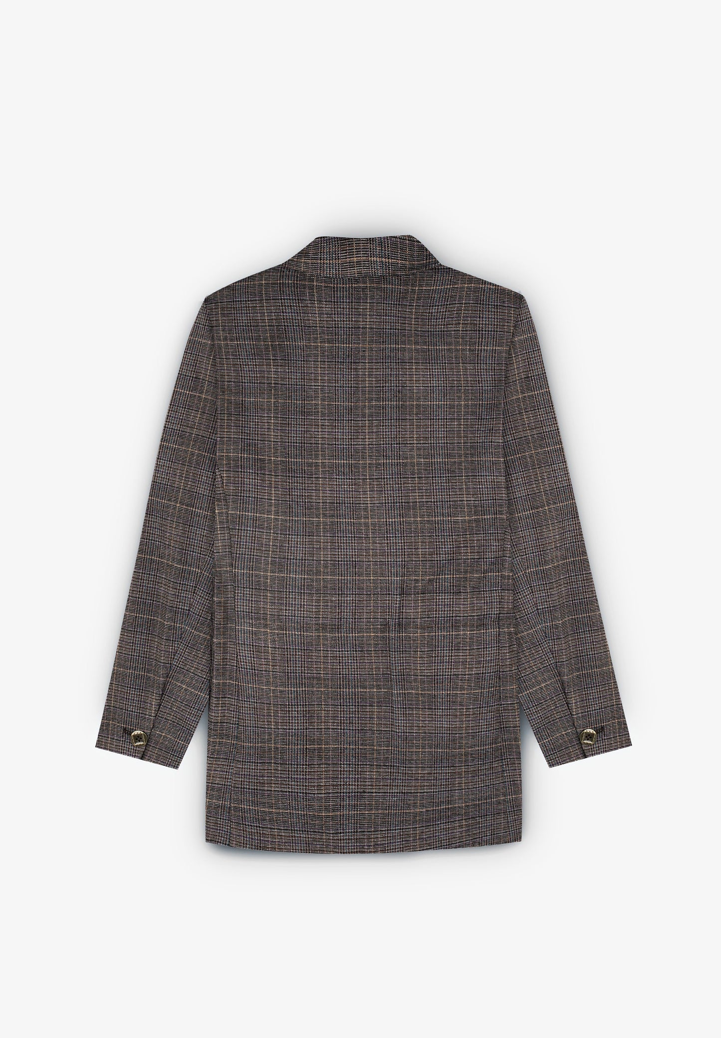 CHECK BLAZER WITH BUTTONS