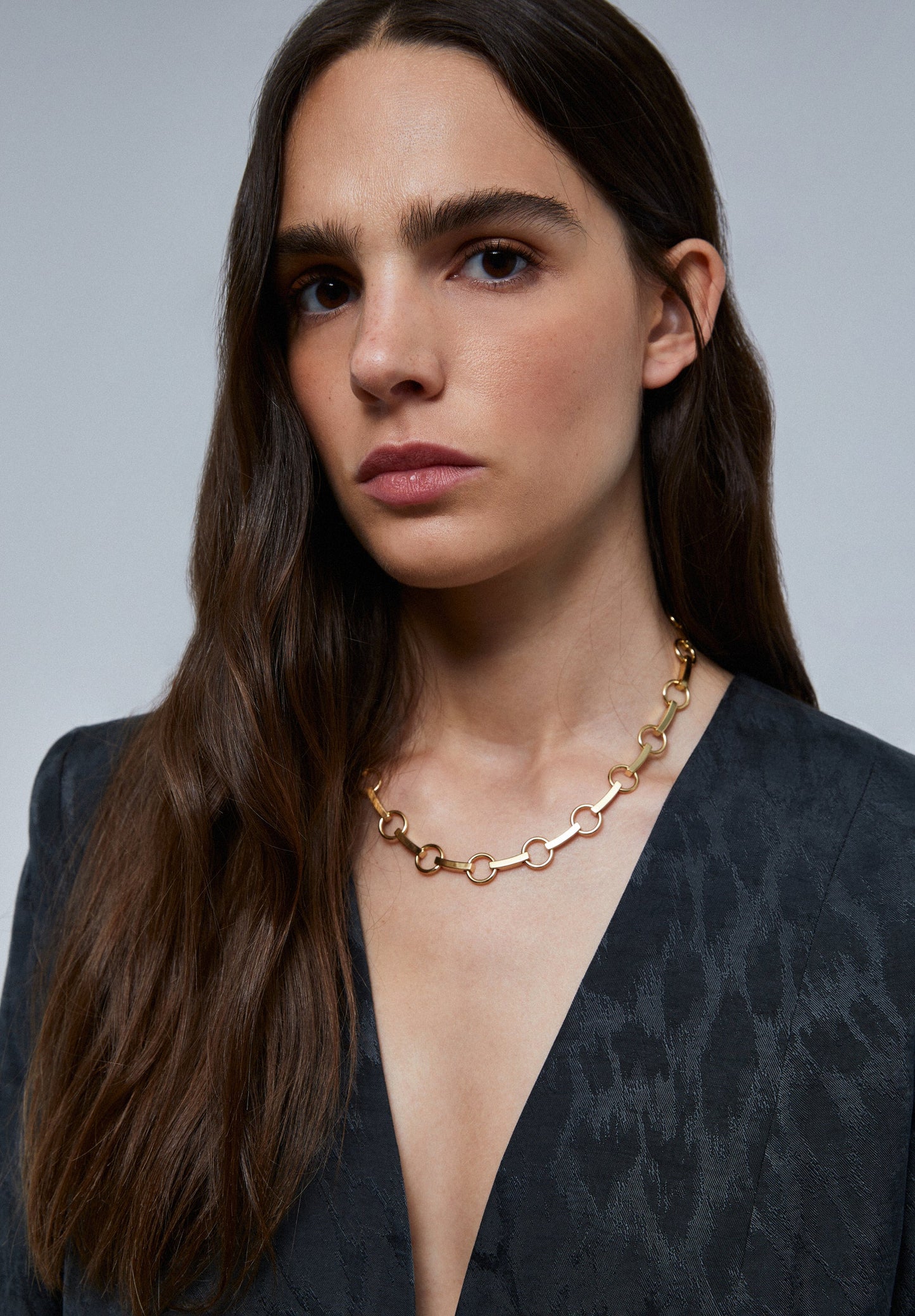 ANIMAL PRINT BLAZER WITHOUT LAPEL