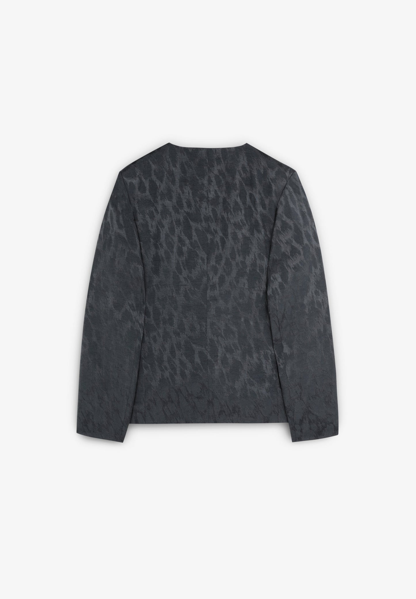 ANIMAL PRINT BLAZER WITHOUT LAPEL