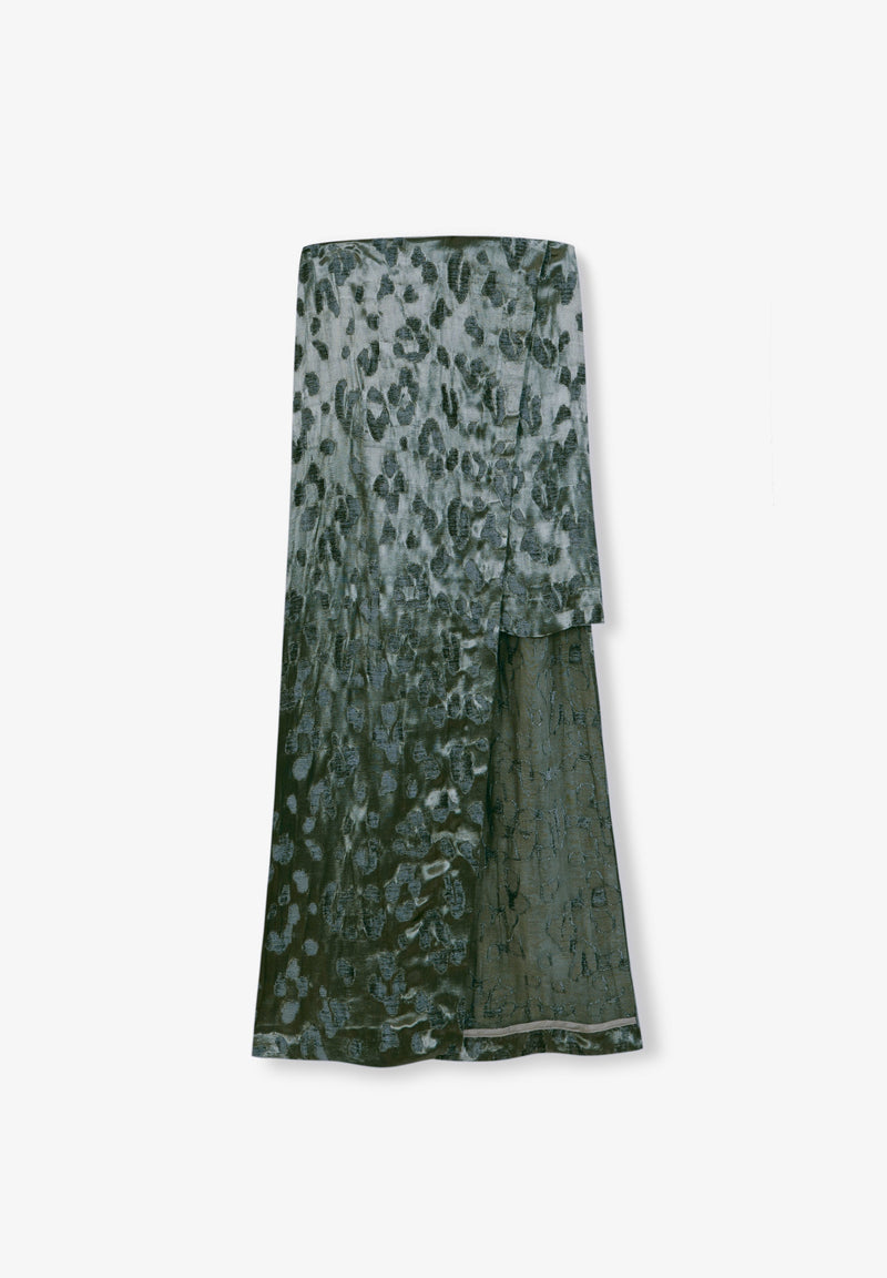 CAMOU VELVET SKIRT