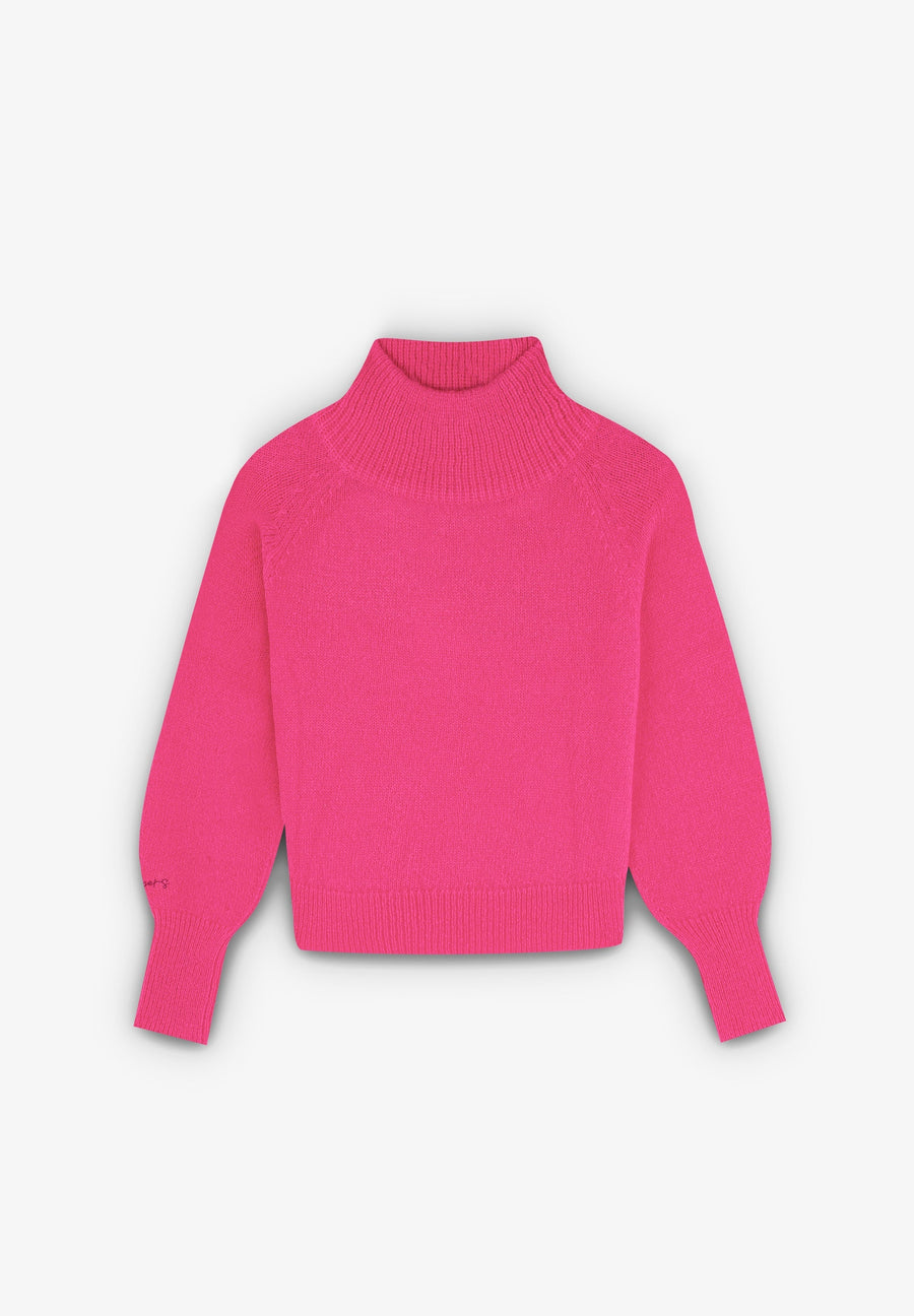 MOHAIR KNIT NEON SWEATER