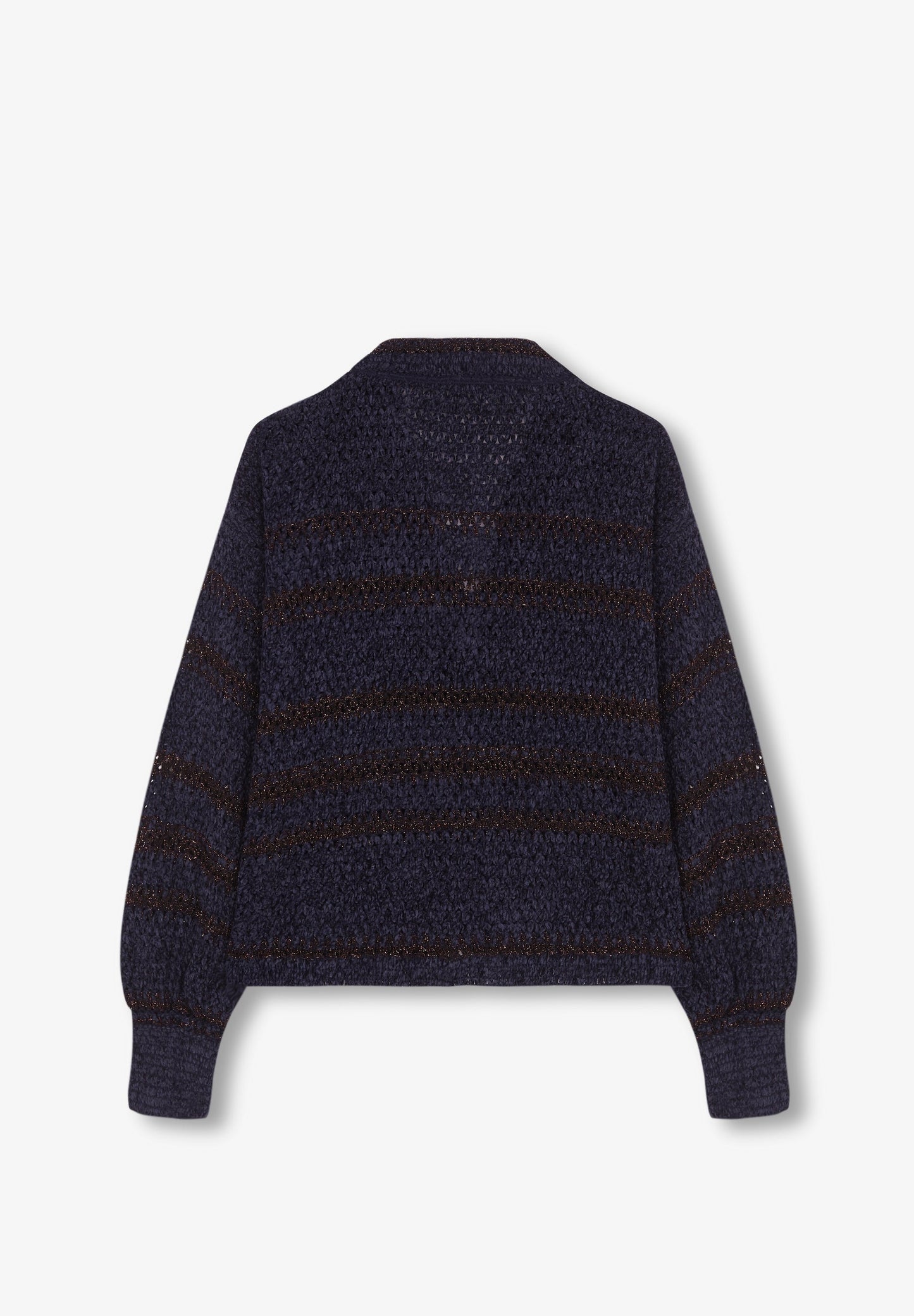 STRIPED POLO SHIRT SWEATER