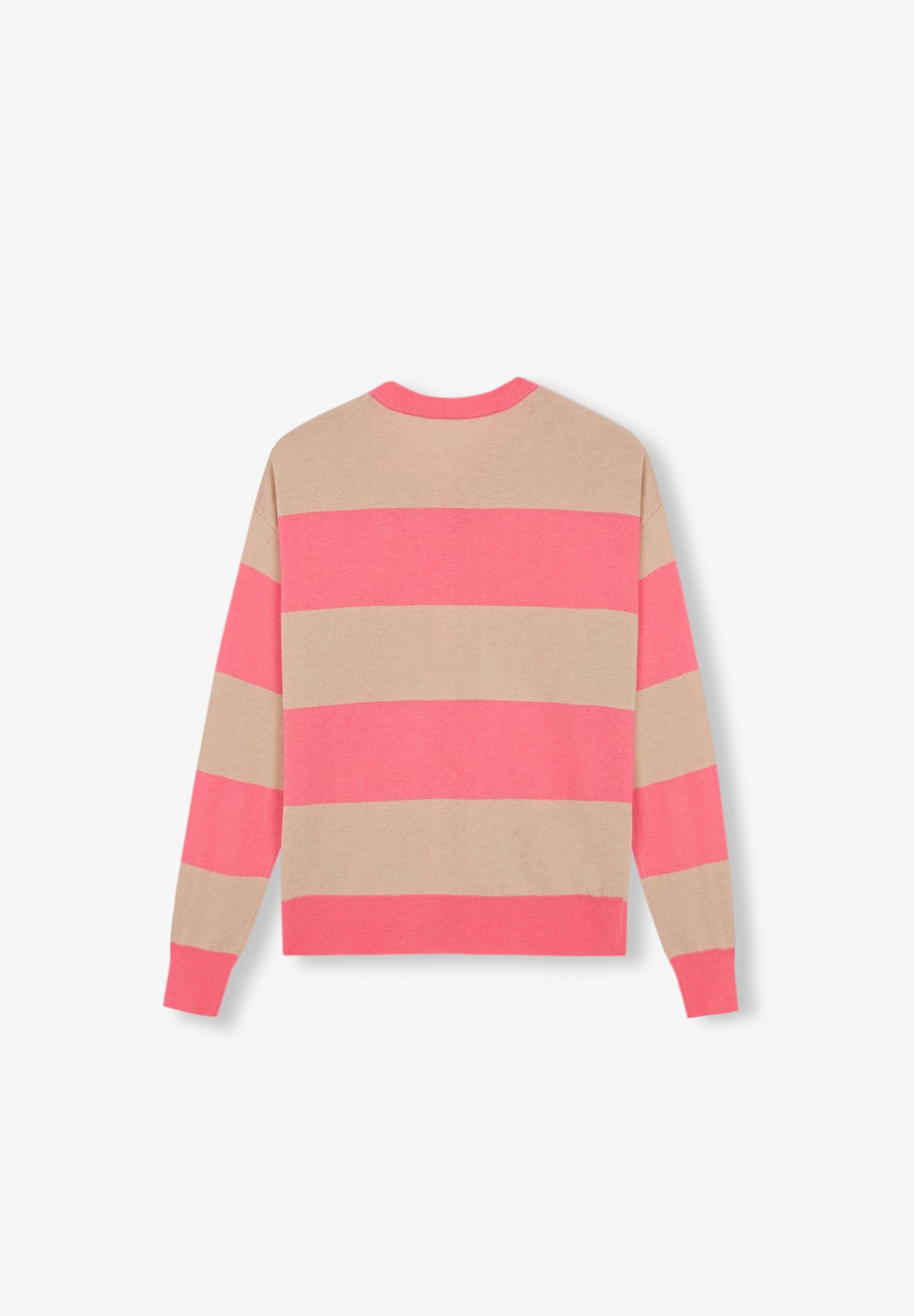 STRIPED CARDIGAN BUTTON DETAIL