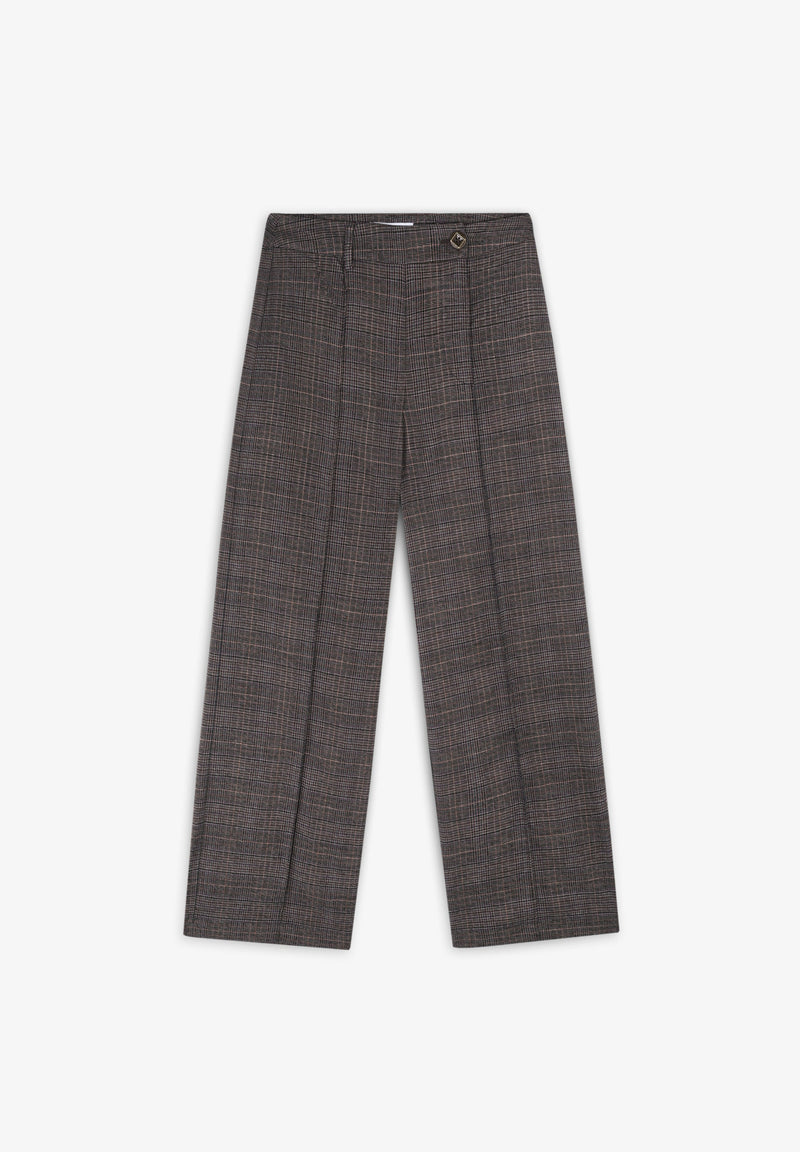 BROWN CHECK PANT