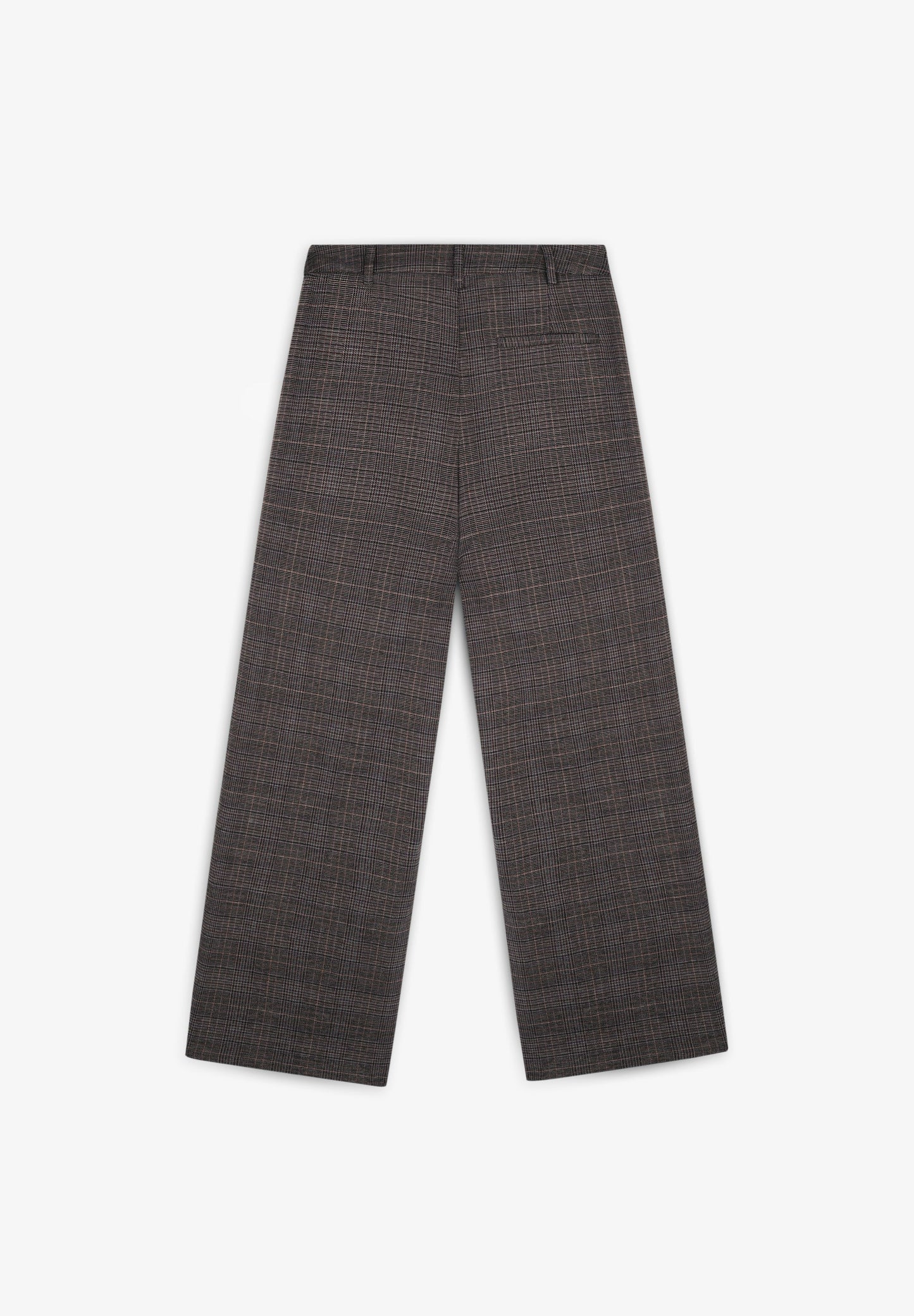 CROSSED LEG CHECK TROUSERS