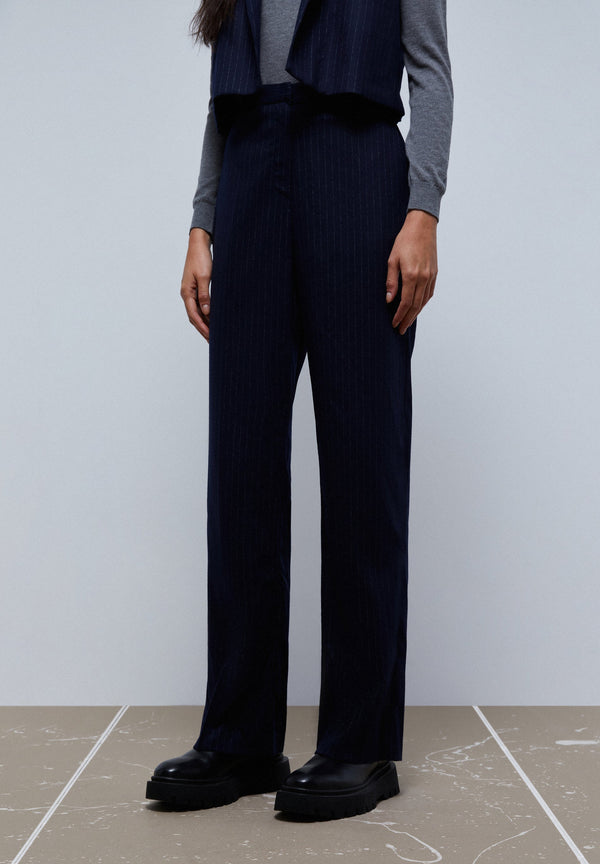 STRAIGHT PINSTRIPE TROUSERS