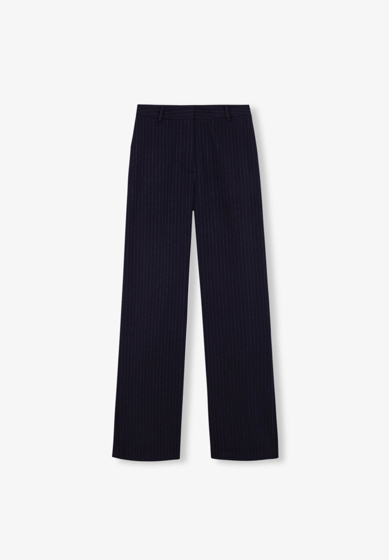 STRAIGHT PINSTRIPE TROUSERS