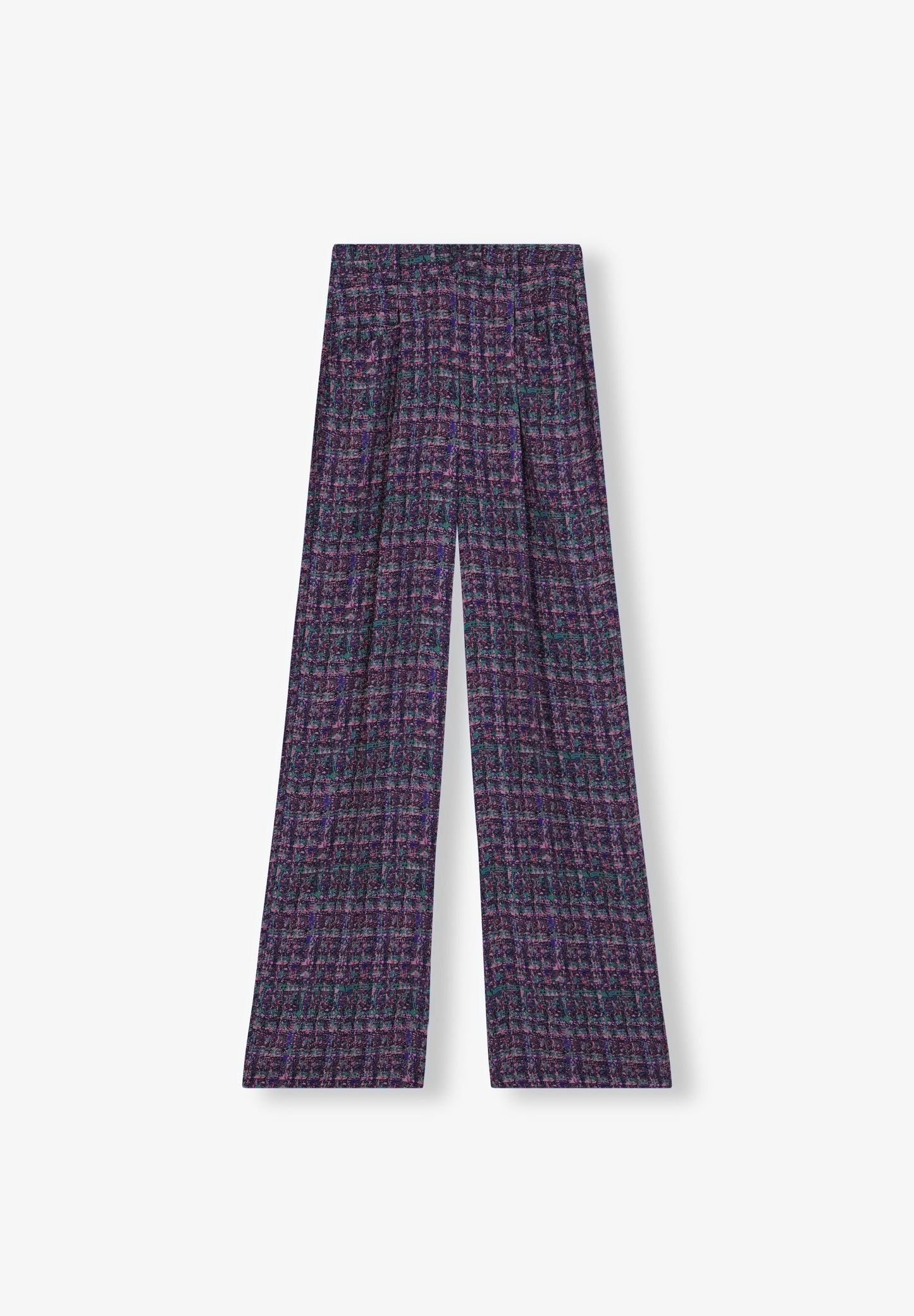 FLOWING CHECK TROUSERS