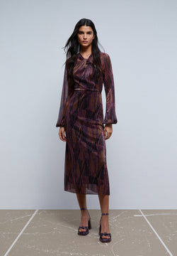DRESS WITH OPENING AT NECKLINE