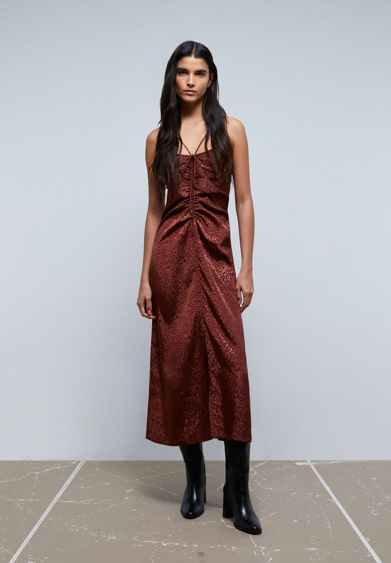 MIDI SLIP DRESS