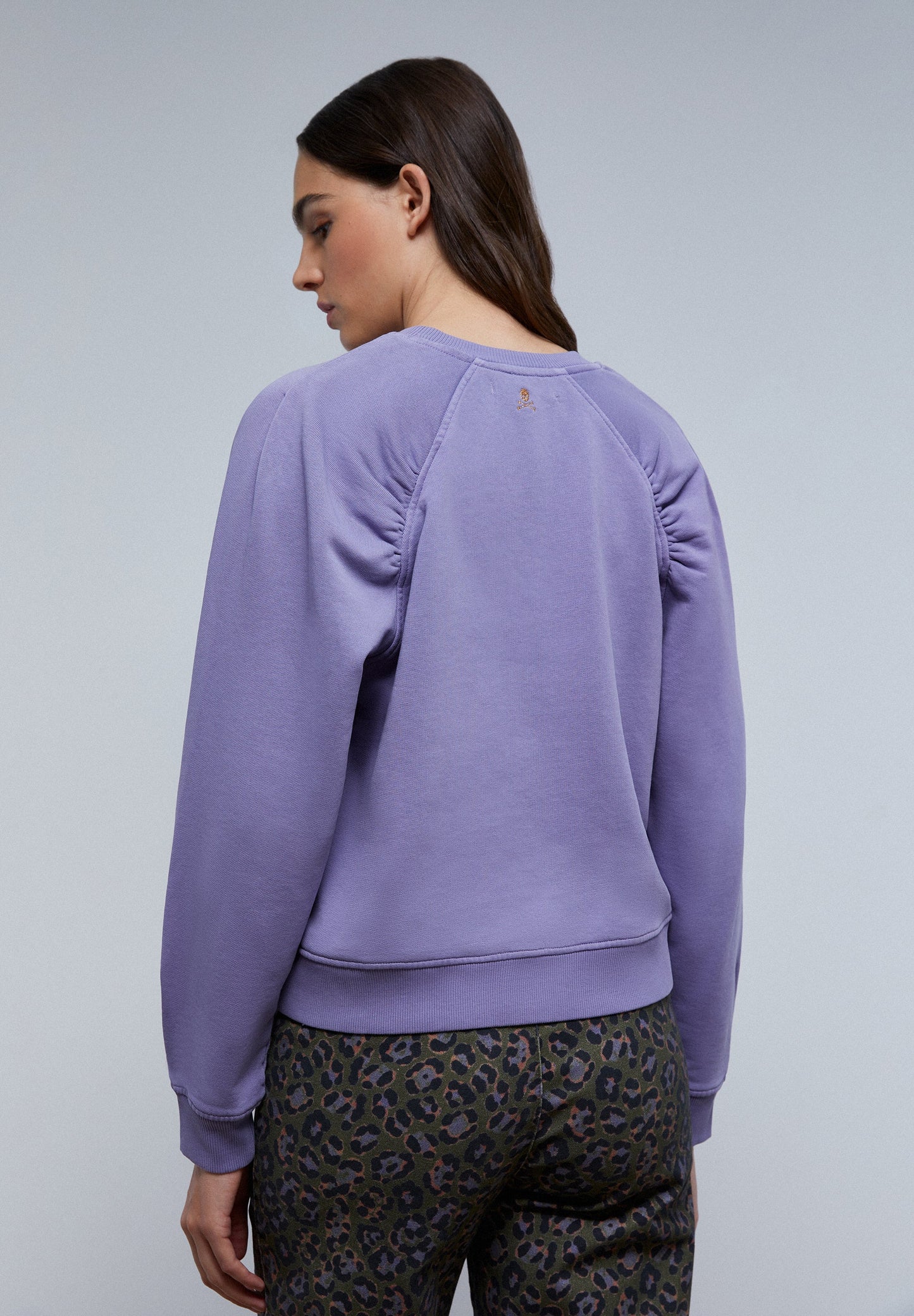 LUREX RUCHED SWEATSHIRT