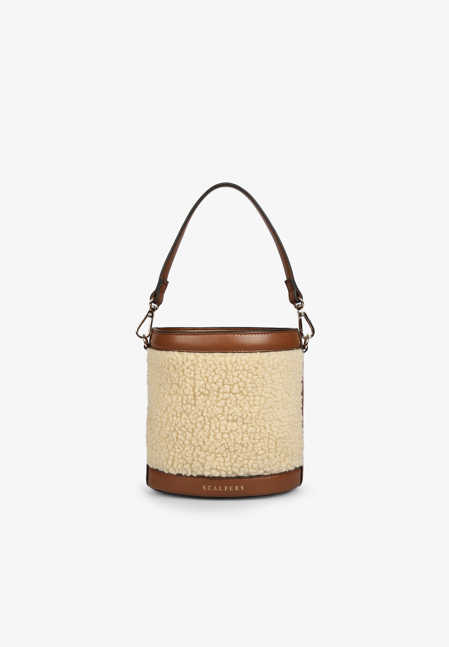 SHEARLING BUCKET BAG