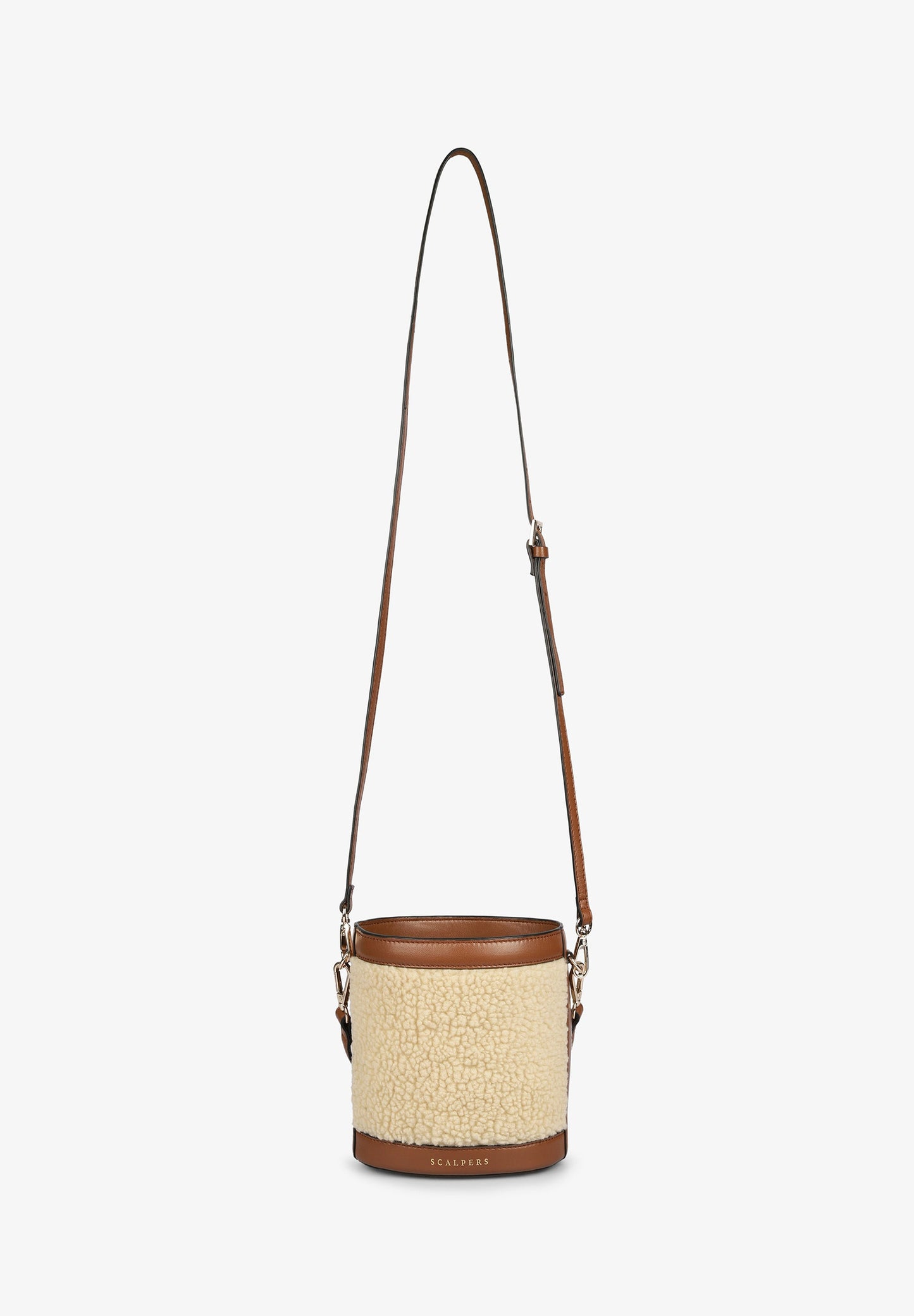 SHEARLING BUCKET BAG