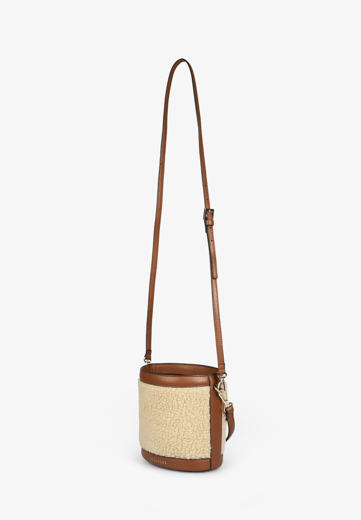 SHEARLING BUCKET BAG