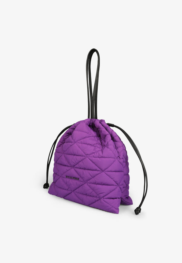 QUILTED BUCKET BAG