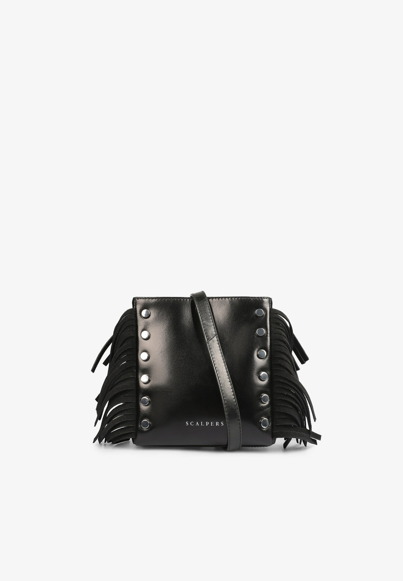 MINI FRINGED LEATHER BAG