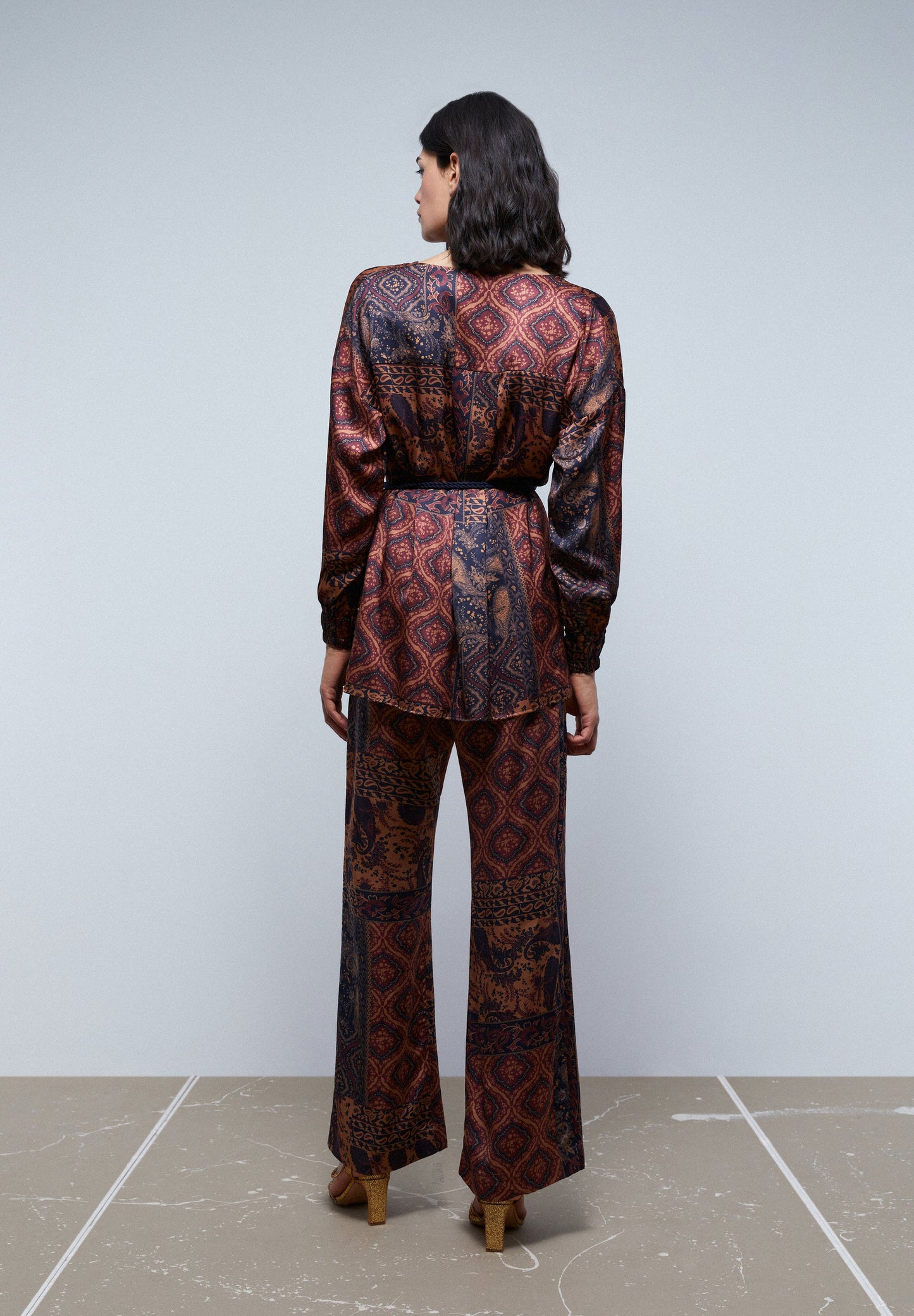 FLOWING PAISLEY TROUSERS