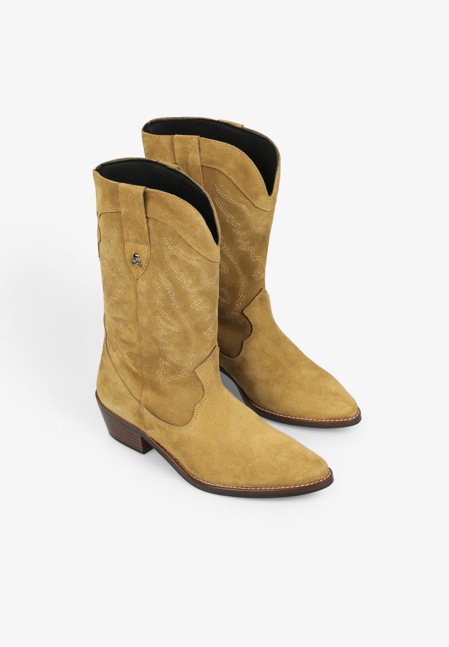 SUEDE COWBOY BOOTS