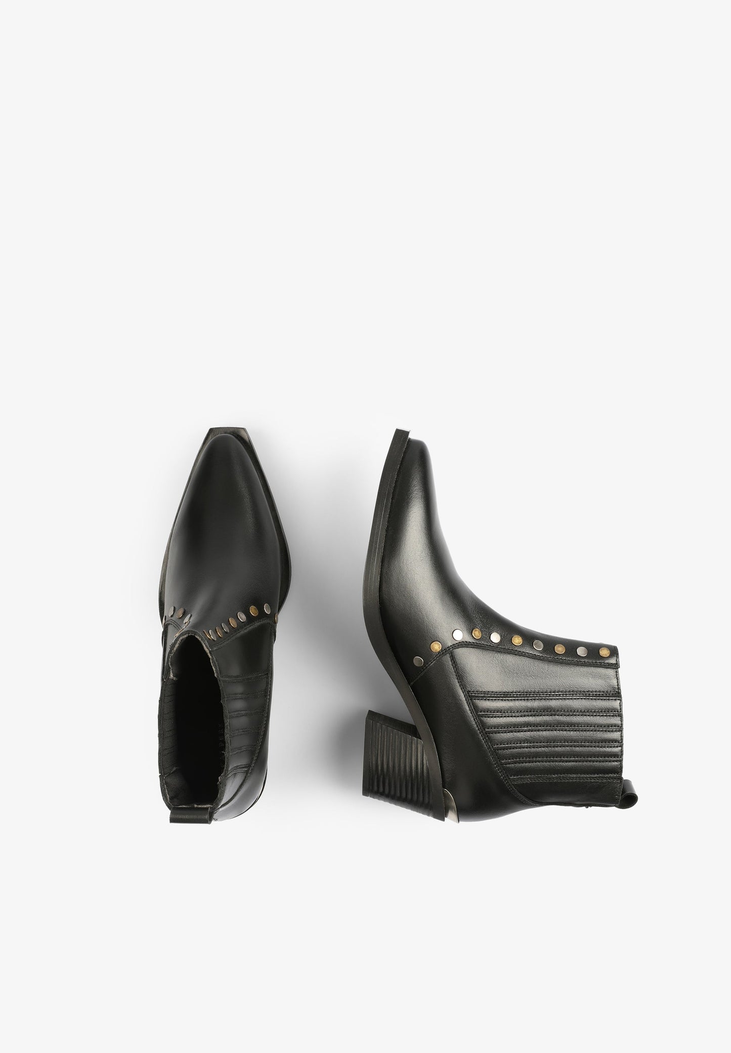 COWBOY ANKLE BOOTS WITH STUDS