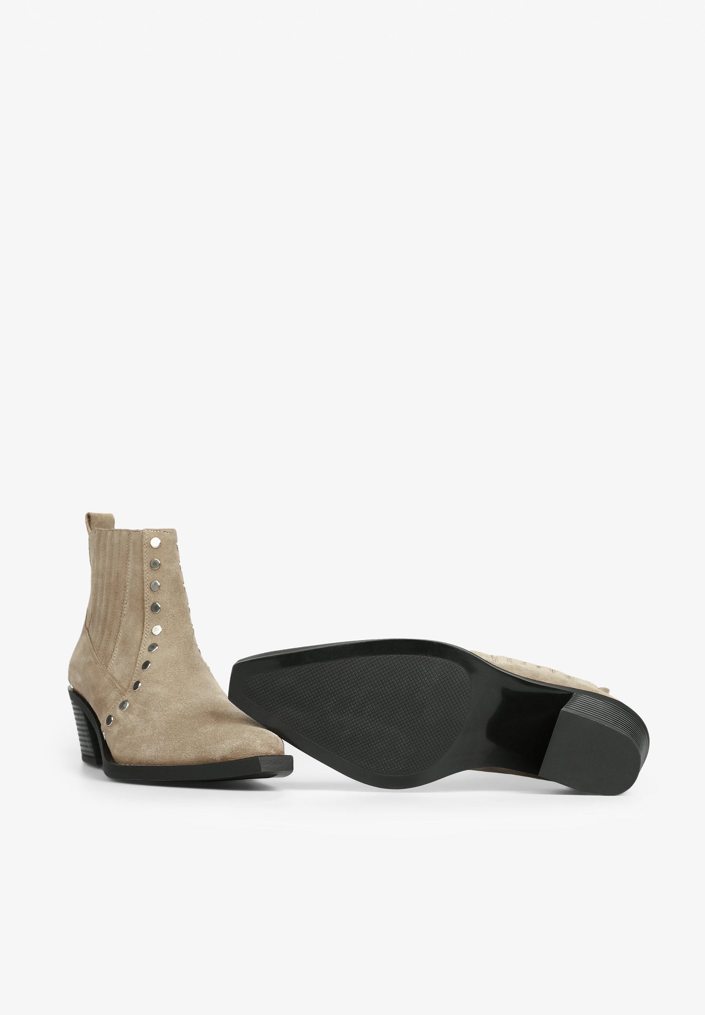 COWBOY ANKLE BOOTS WITH STUDS