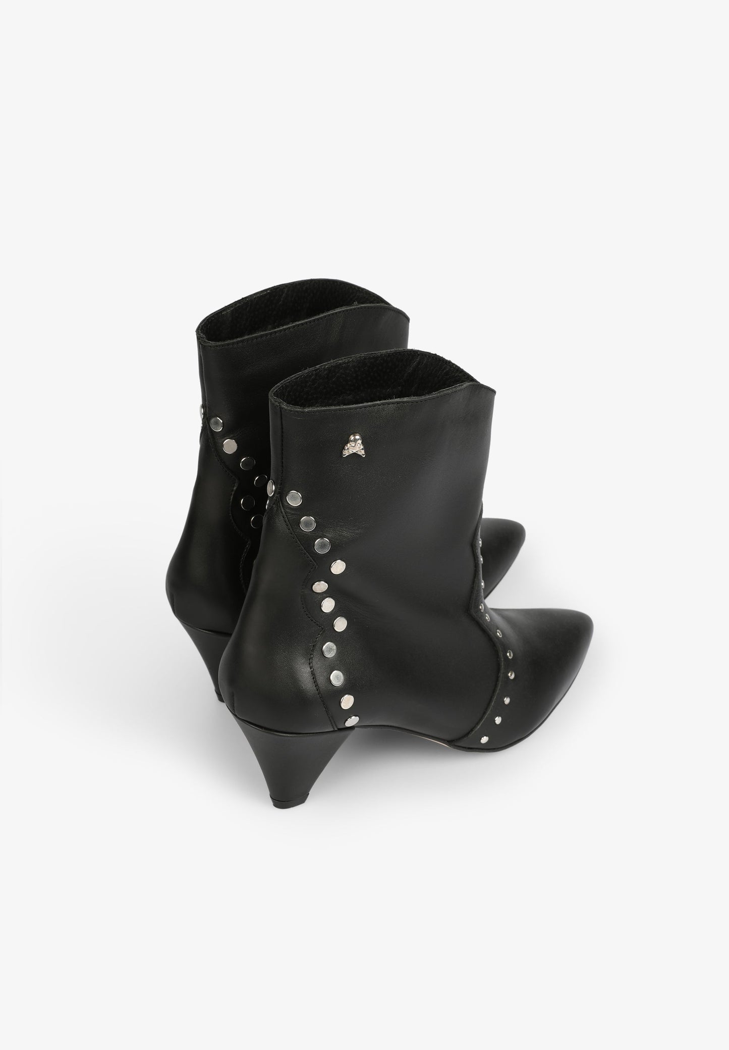 POINTED TOE STUDDED COWBOY BOOTS