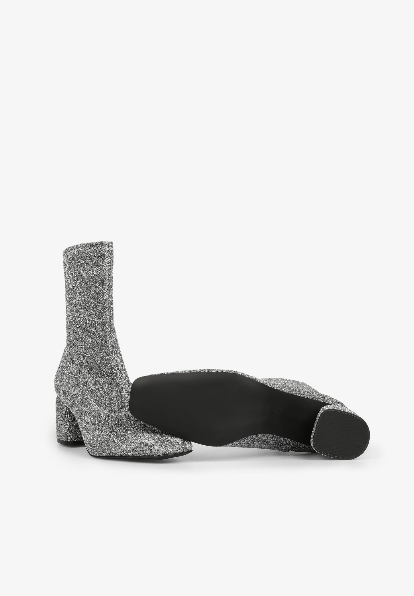 LUREX HEELED ANKLE BOOTS