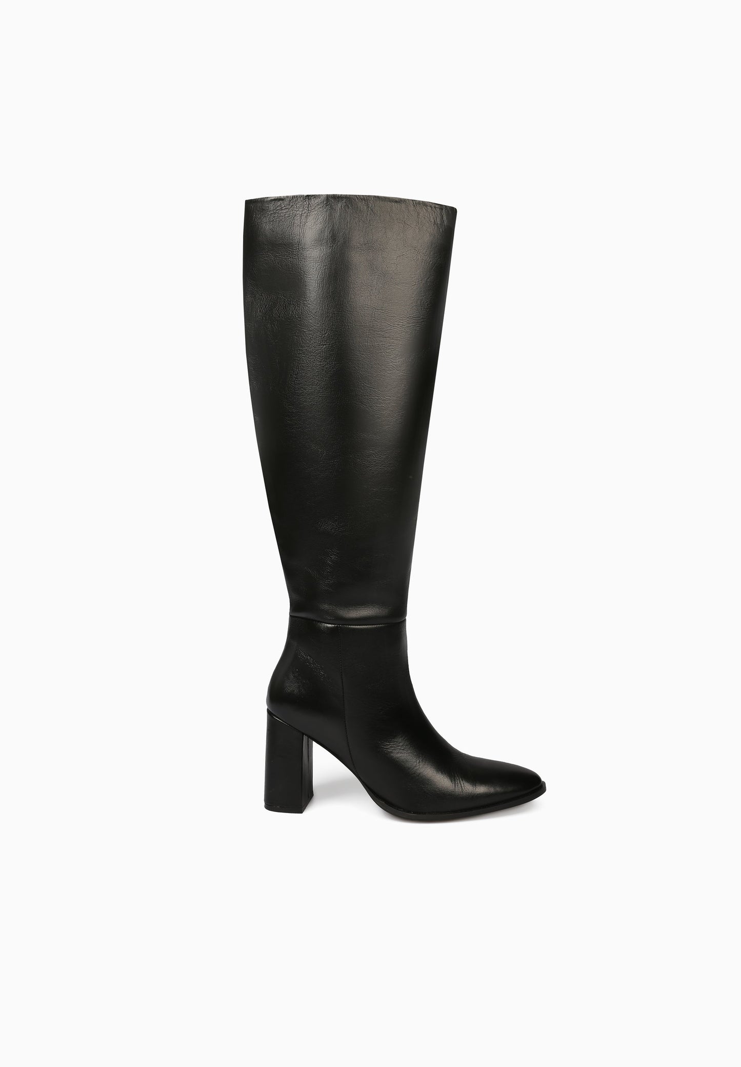 KNEE-HIGH LEATHER BOOTS