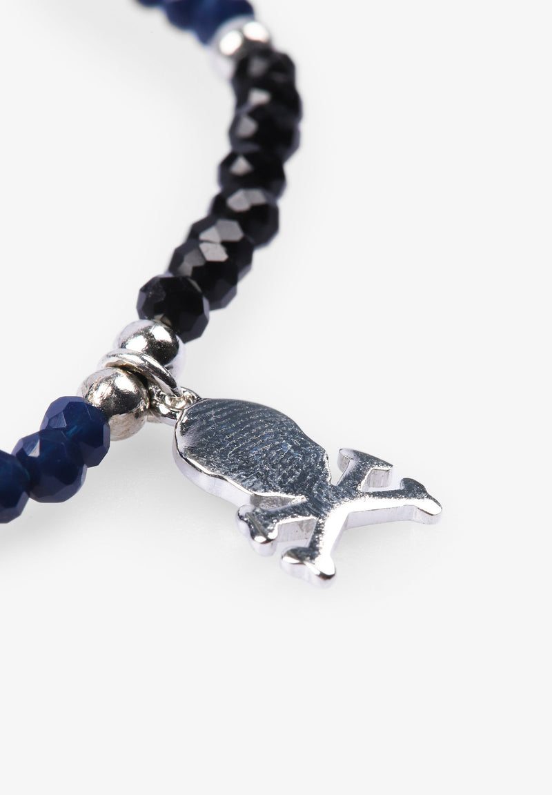 BEAD AND SKULL BRACELET