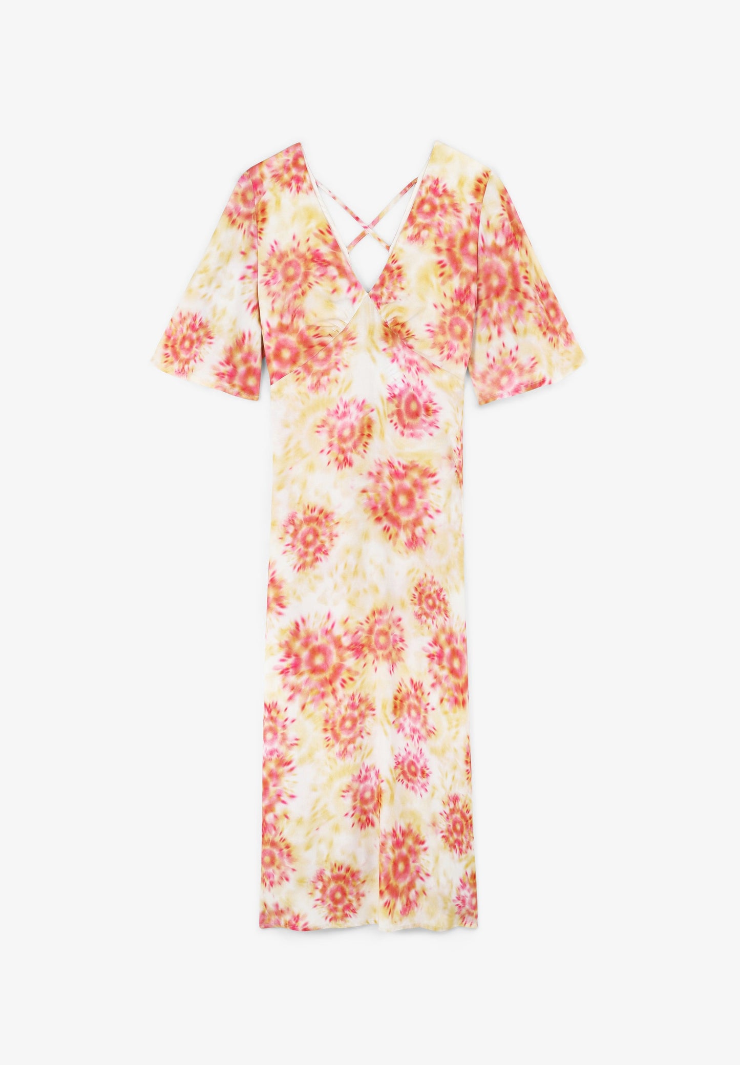 SATIN DRESS WITH BACK DETAIL