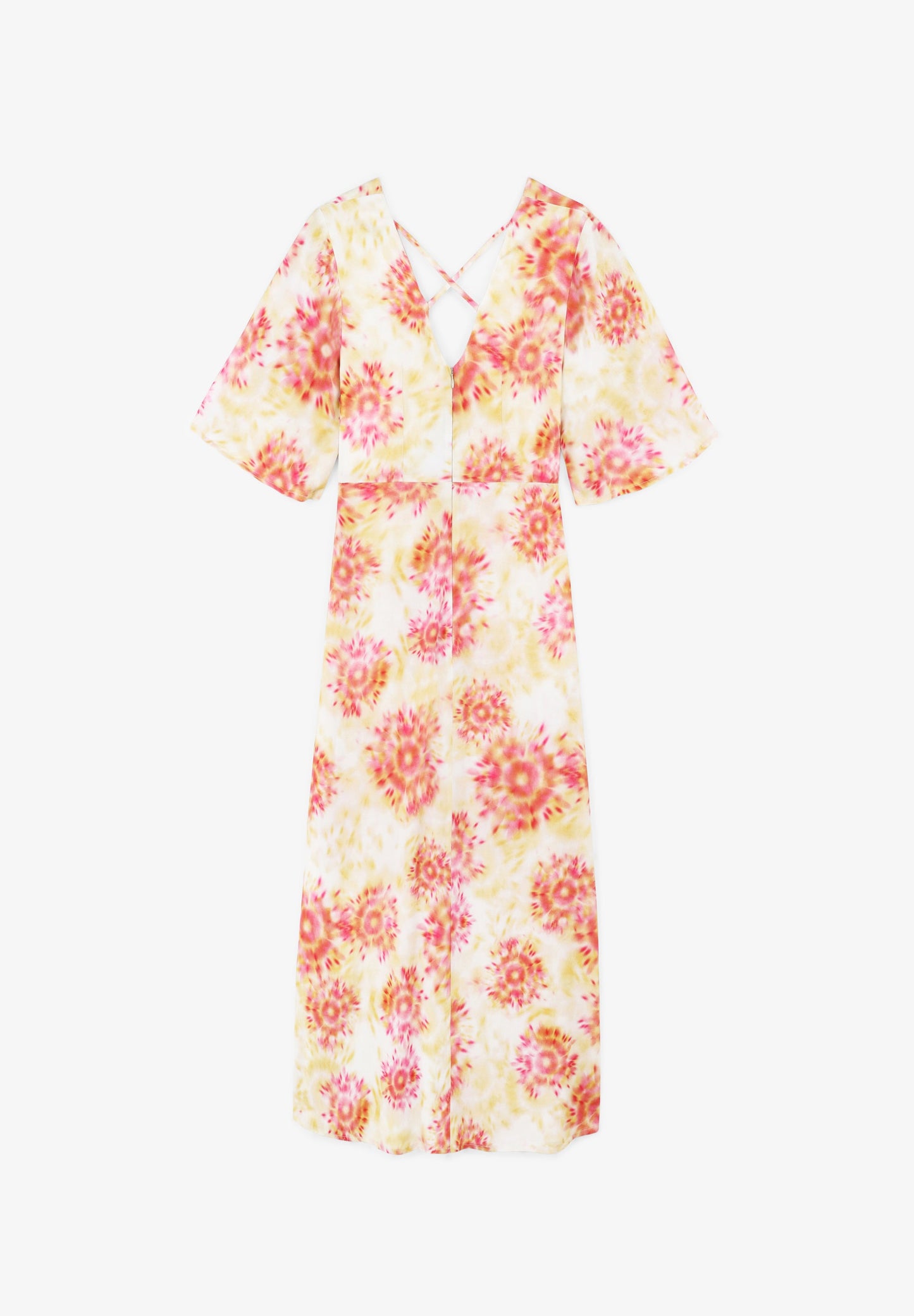 SATIN DRESS WITH BACK DETAIL