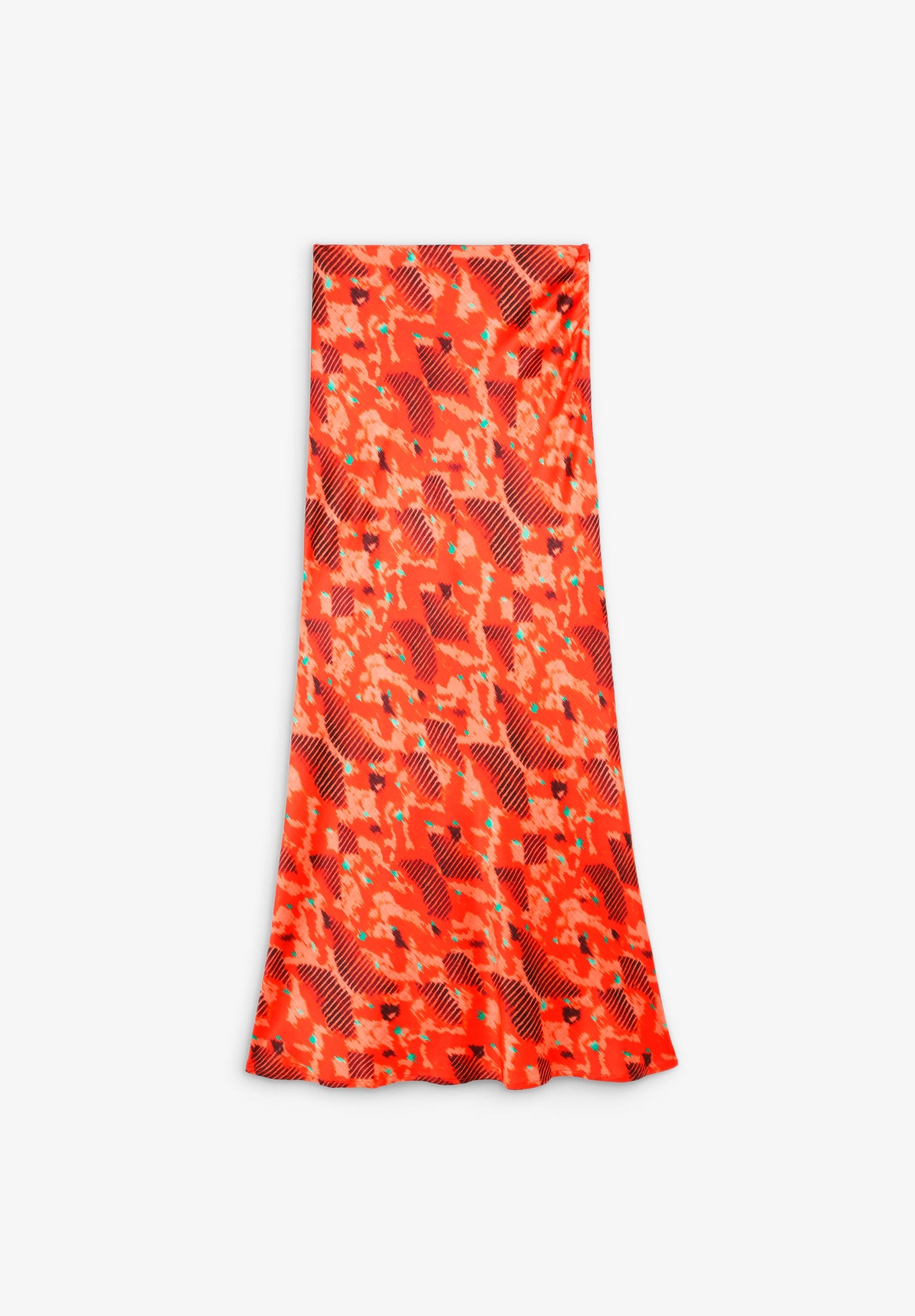 SATIN PRINT SKIRT