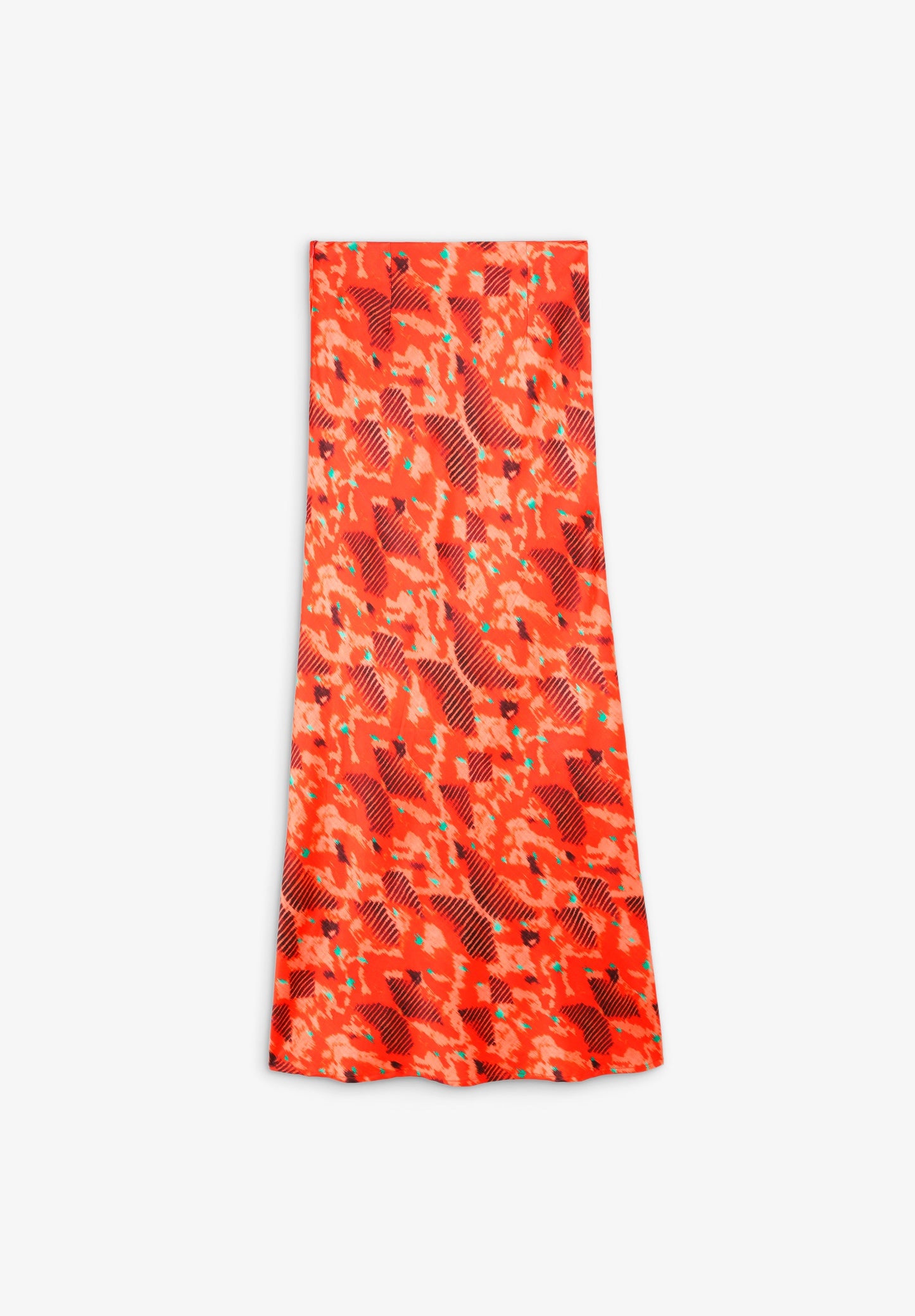 SATIN PRINT SKIRT