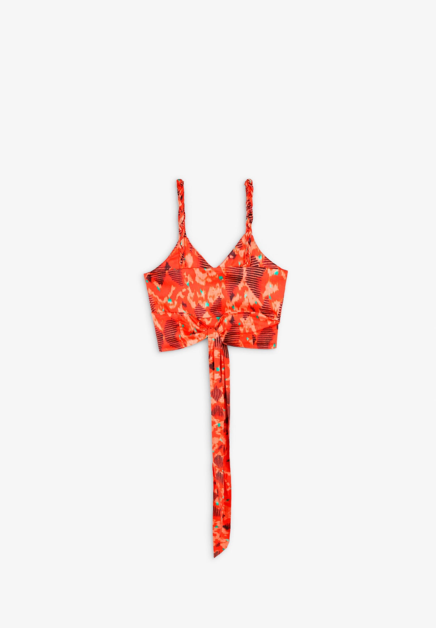 CROSSOVER PRINTED TOP