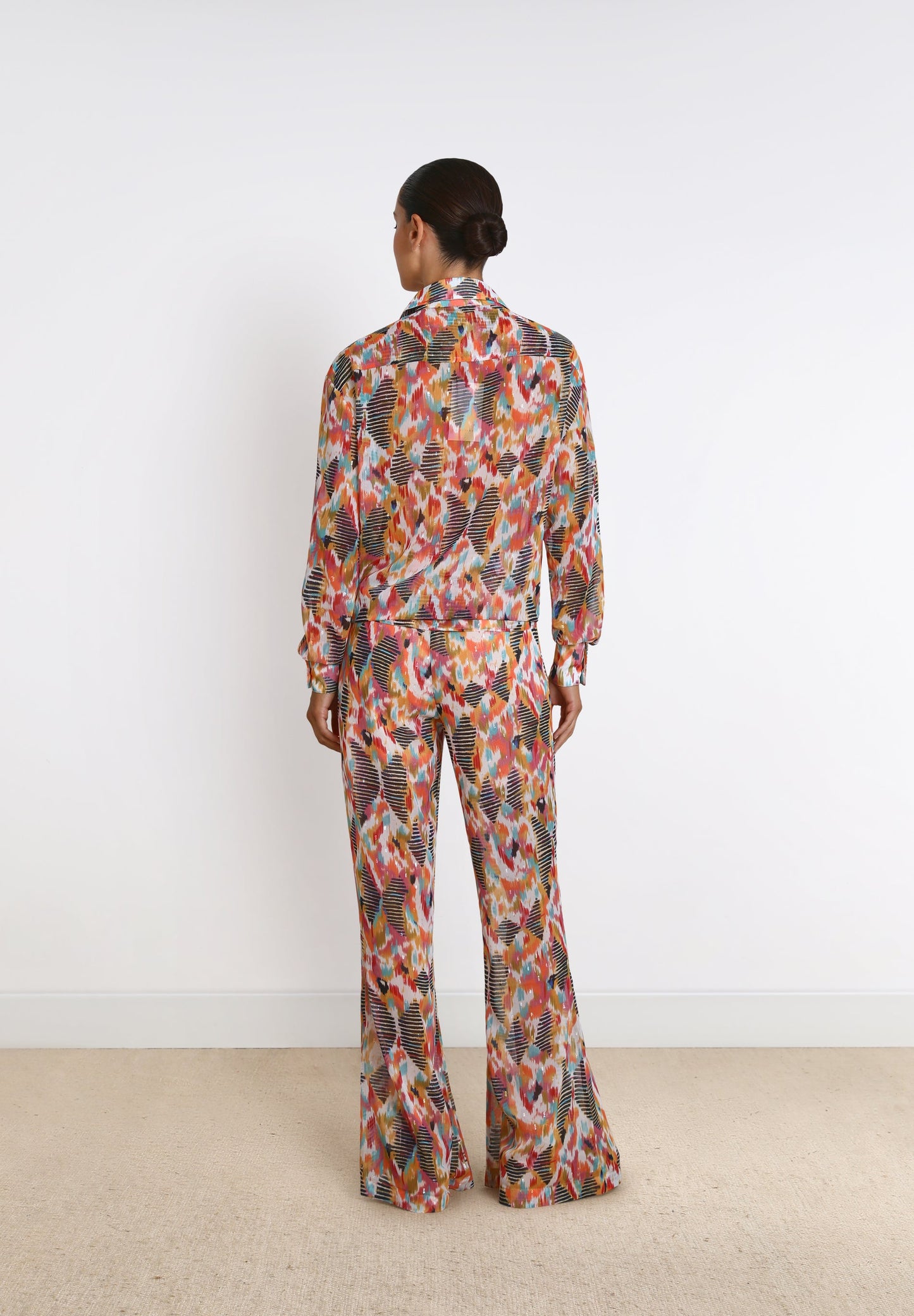FLOWING PRINTED TROUSERS
