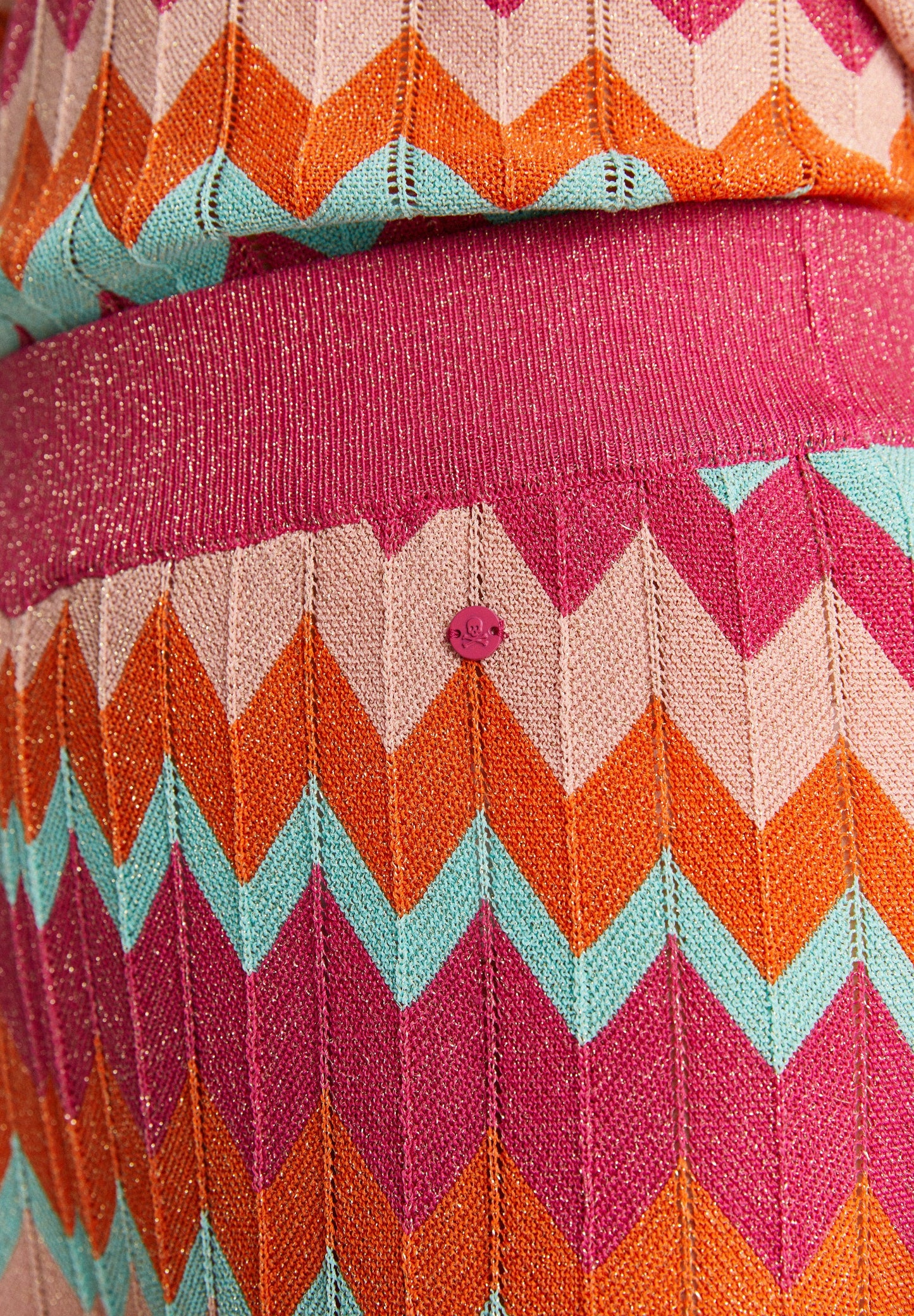 LUREX ZIGZAG KNIT TROUSERS