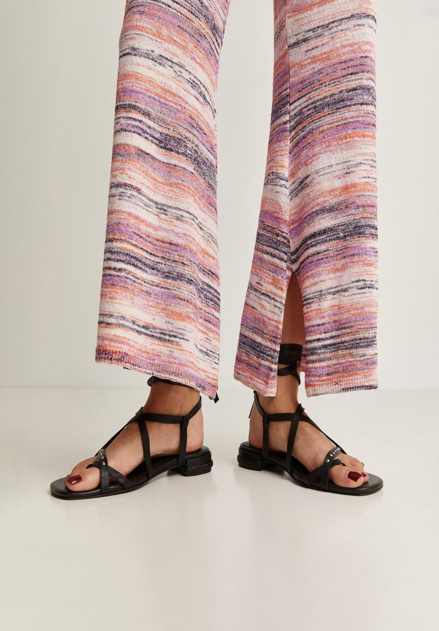 STRAIGHT KNIT TROUSERS