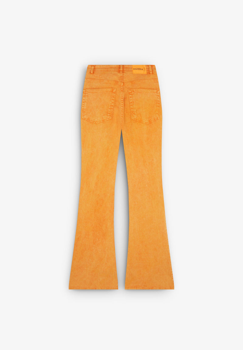 FADED EFFECT BOOTCUT JEANS